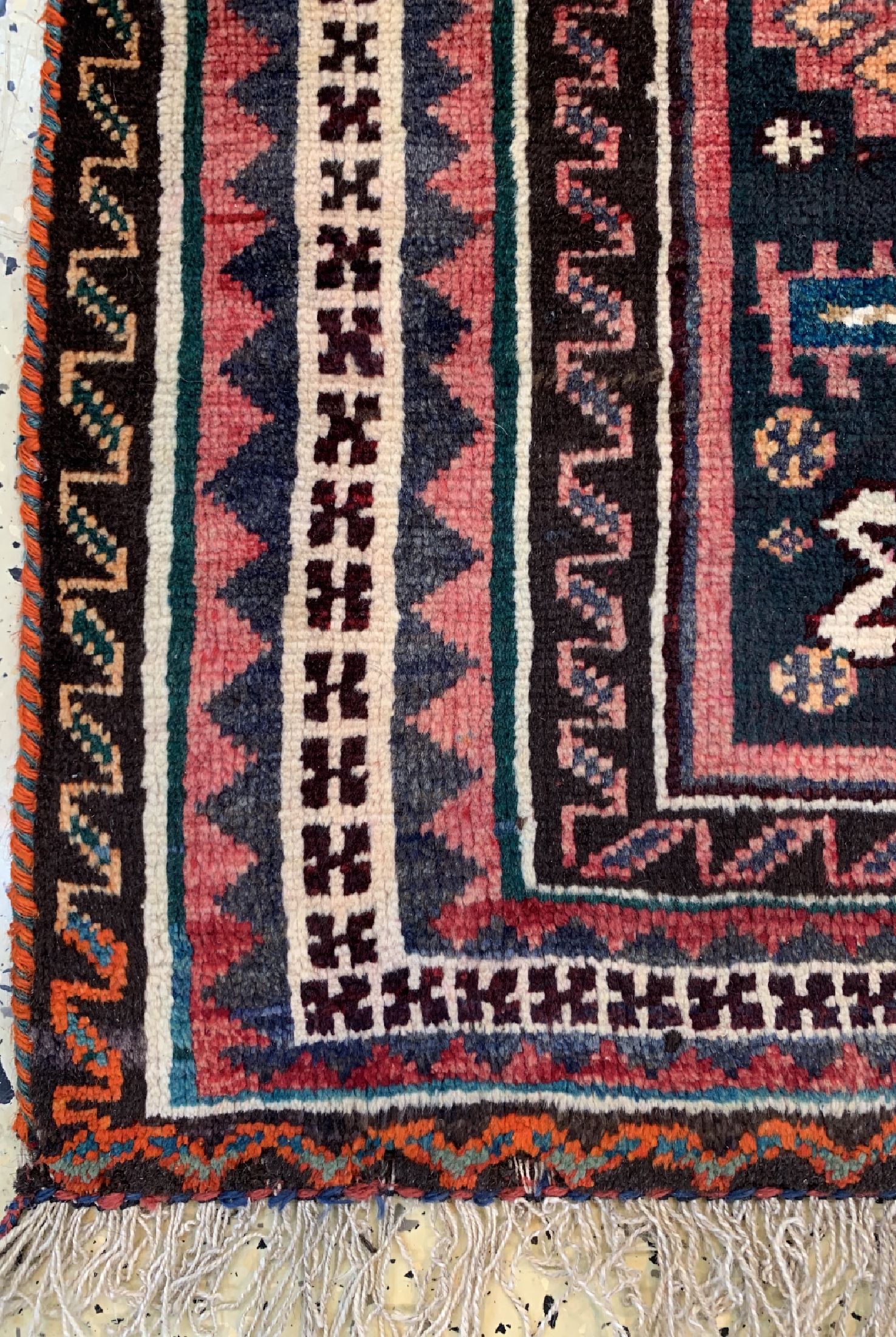 Detail a: Ghaschgai alt, Persien, um 1950, Wolle auf Wolle, ca. 178 x 108 cm, EHZ: 4