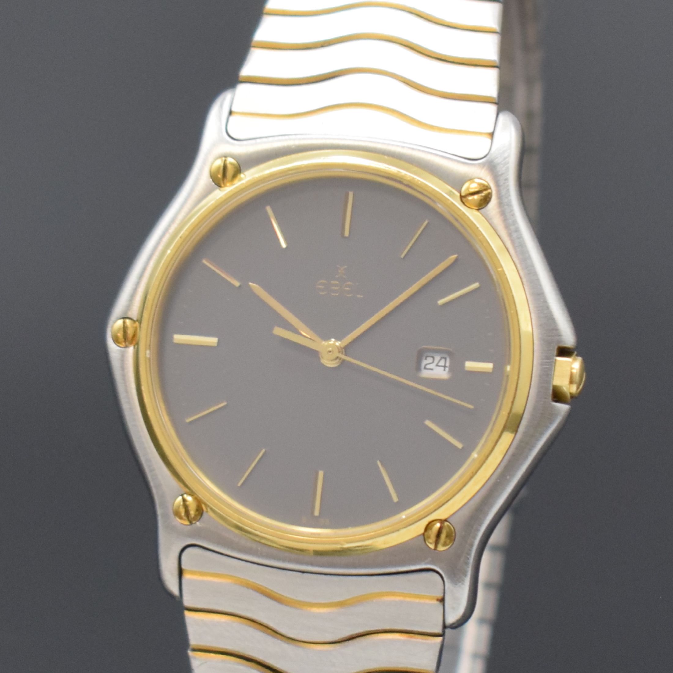 Detail a: EBEL Armbanduhr Sport Classic Referenz 183903, Schweiz um 1995, quarz, Edelstahl/Gold kombiniert inkl. Wellengliederband, Lünette gegen Geh. 5-fach ...