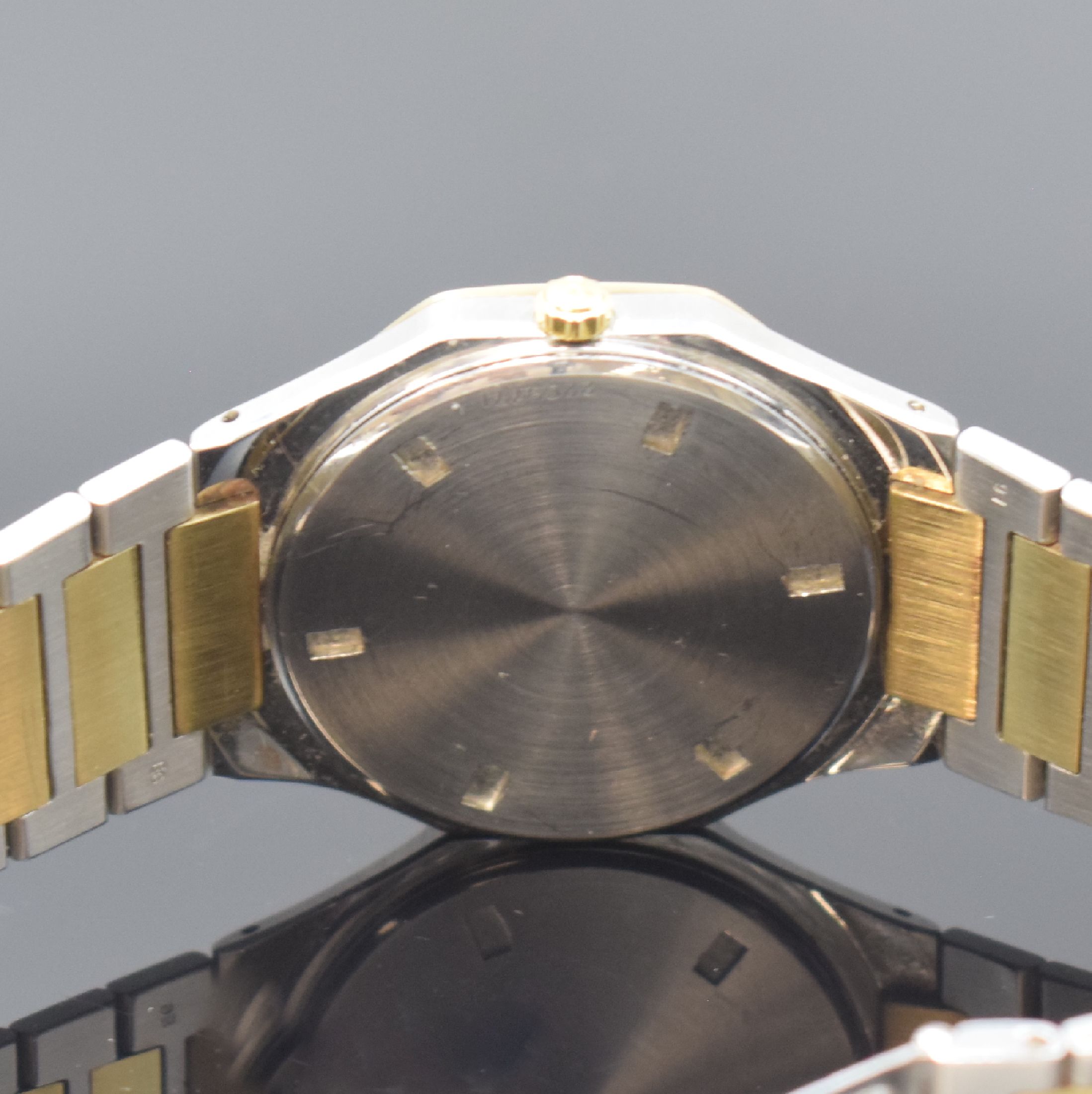 Detail d: IWC Herrenarmbanduhr Yacht-Club II Referenz 3311, Schweiz 1990er Jahre, quarz, Edelstahlgeh. inkl. Gliederband, Lünette wie Zwischenglieder in ...