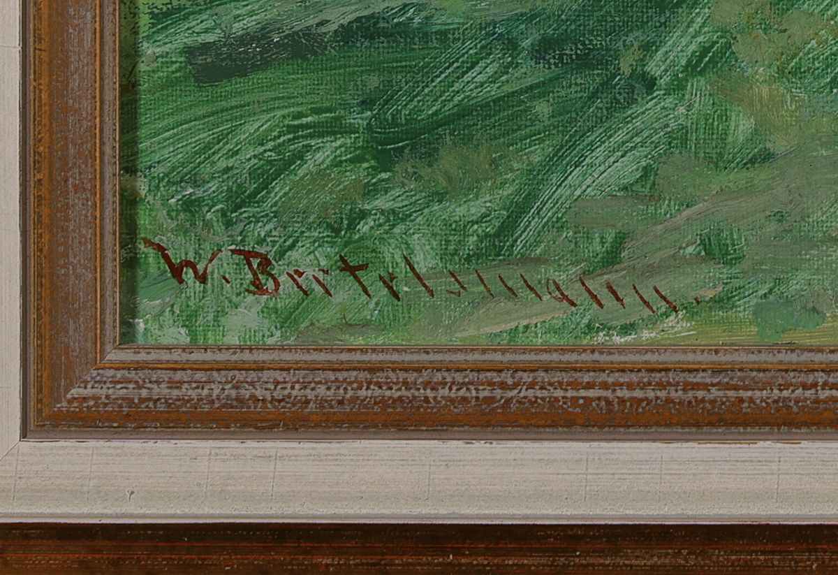 Detail a: Walter Bertelsmann, 1877 Bremen-1963 Worpswede, Unterricht bei Wilhelm Otto und Schüler von Hans am Ende in Worpswede, Zeit seines Leben ...