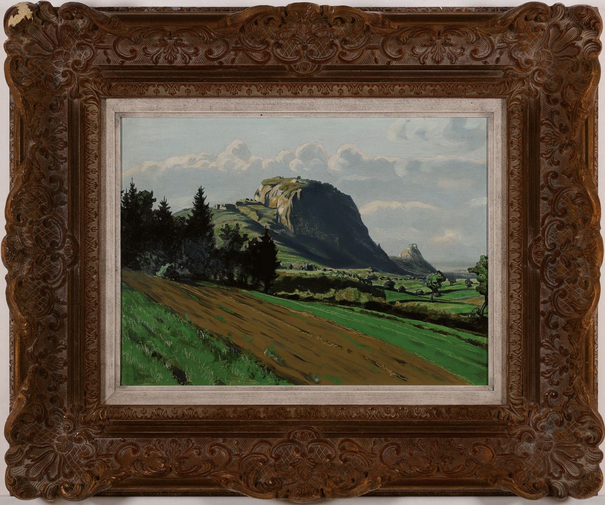 Detail k: Gustav Kampmann (Zuschreibung), 1859 Boppard -1917 Bad Godesberg, Studium an der Großherzoglich-Badischen Kunstschule Karlsruhe, Sommerlandschaft, ...