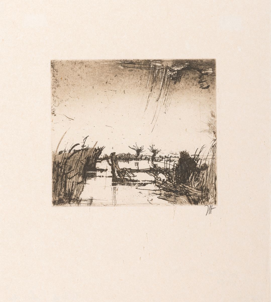 Detail e: Host Janssen, 1928-2009, 2 Radierungen, Liselotten, von 1987, ca. 29x21cm, u.Gl., R. ca. 45x35cm; Liselottenland, ca. 12x13cm, u.Gl., R. ca. 39x29cm, ...