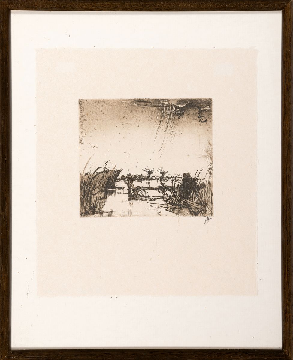 Detail s: Host Janssen, 1928-2009, 2 Radierungen, Liselotten, von 1987, ca. 29x21cm, u.Gl., R. ca. 45x35cm; Liselottenland, ca. 12x13cm, u.Gl., R. ca. 39x29cm, ...