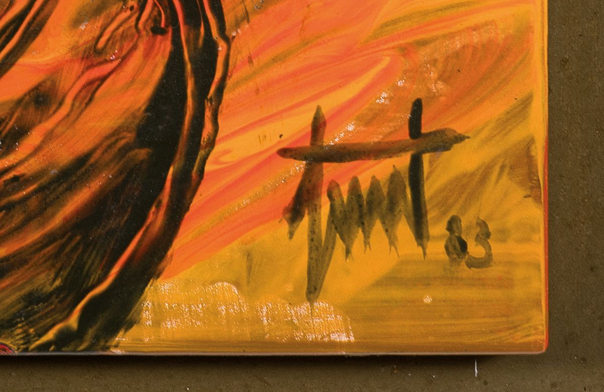 Detail a: Georg Günther Zeuner, 1923 Dresden-2011 Speyer, vier Frauenfiguren, polychrome Emailarbeit, sign. und dat. 83, ca. 60x60cm