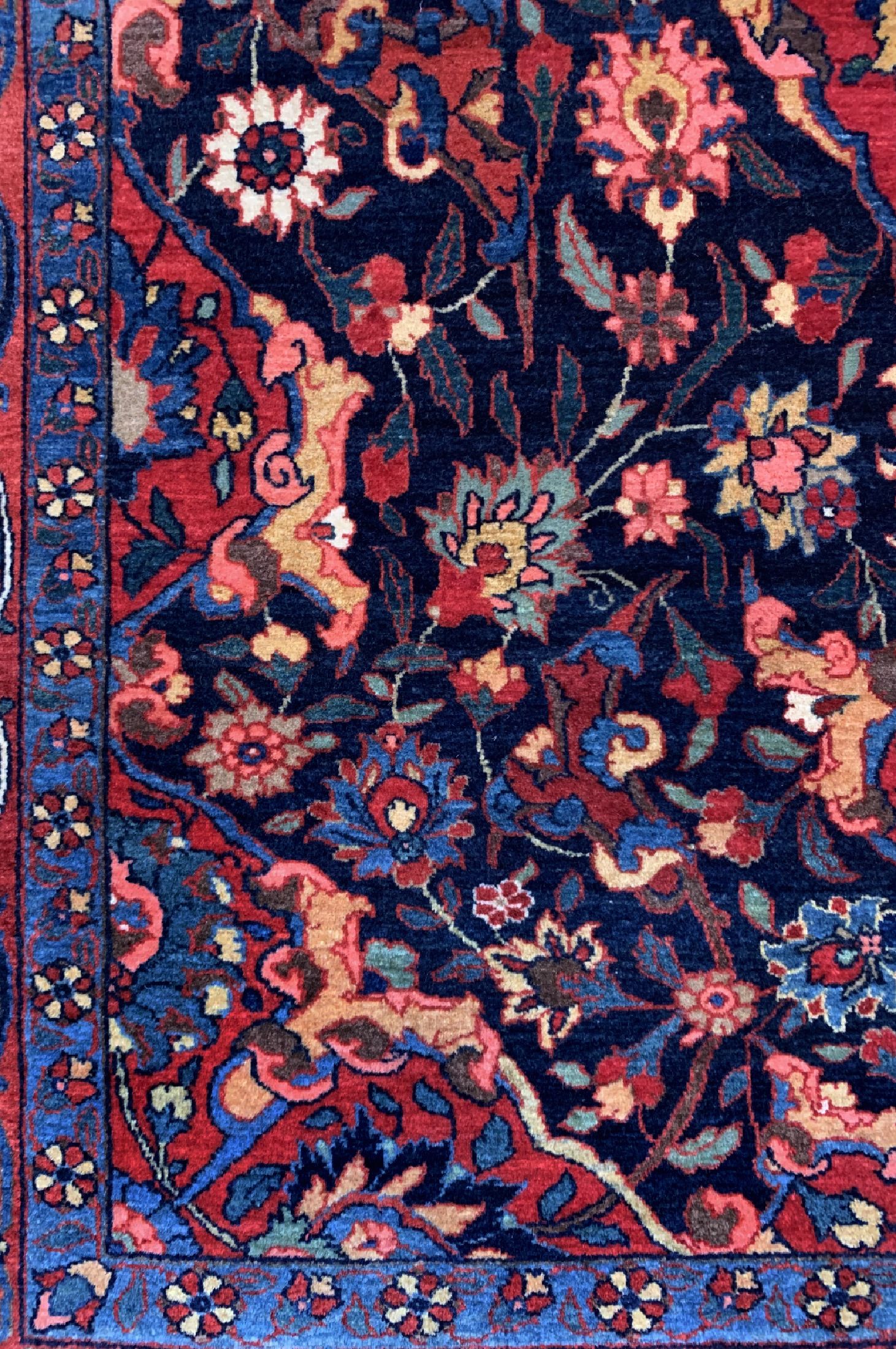 Detail a: Manchester Sarogh fein, Persien, um 1920/1930, Manchester-Korkwolle, ca. 207 x 135cm, gereinigt, EHZ: 1-2