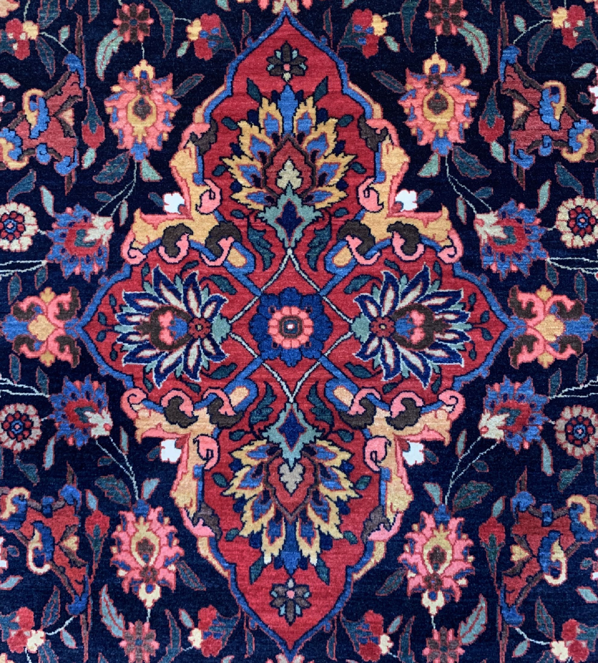 Detail b: Manchester Sarogh fein, Persien, um 1920/1930, Manchester-Korkwolle, ca. 207 x 135cm, gereinigt, EHZ: 1-2
