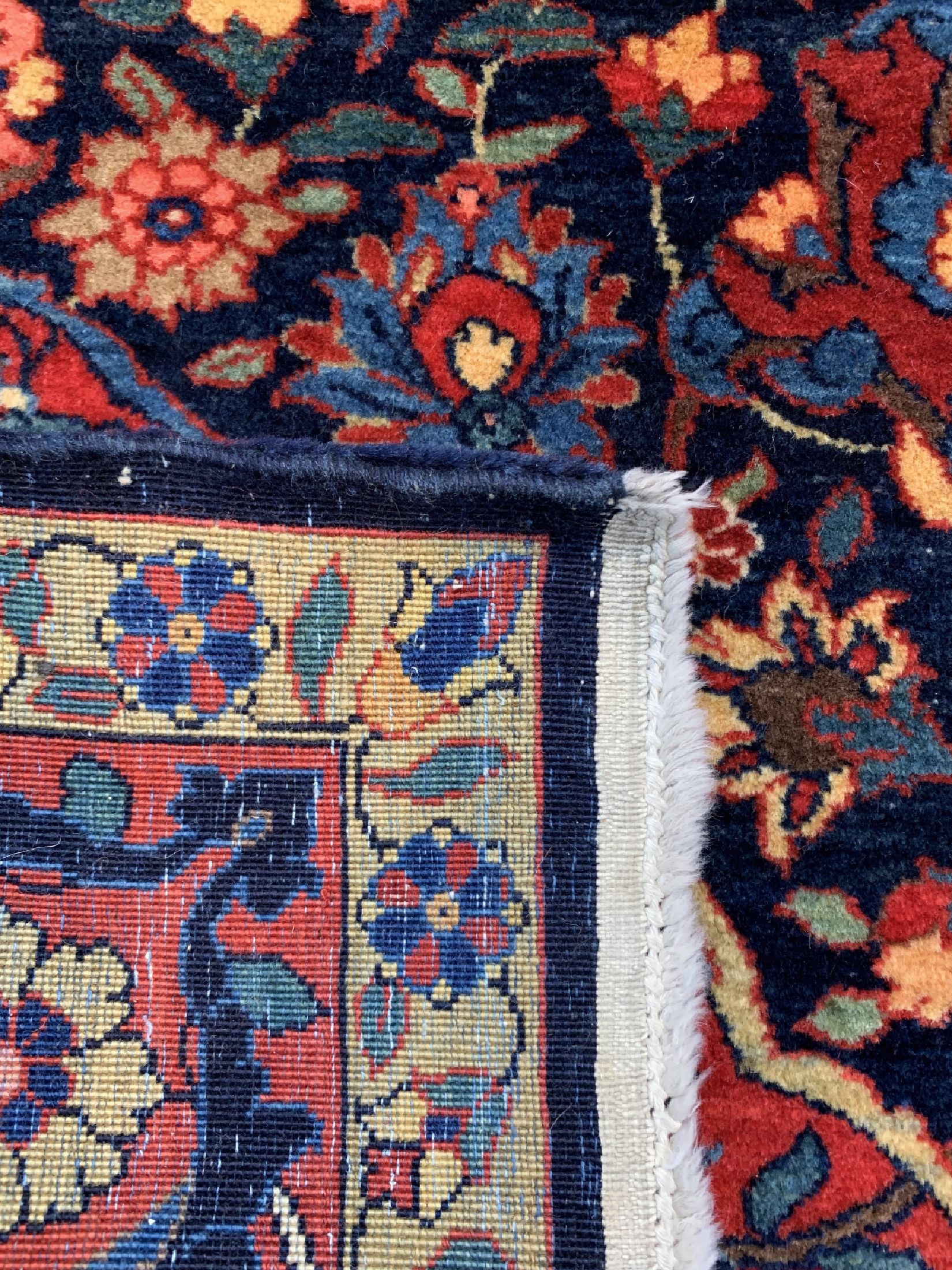 Detail d: Manchester Sarogh fein, Persien, um 1920/1930, Manchester-Korkwolle, ca. 207 x 135cm, gereinigt, EHZ: 1-2