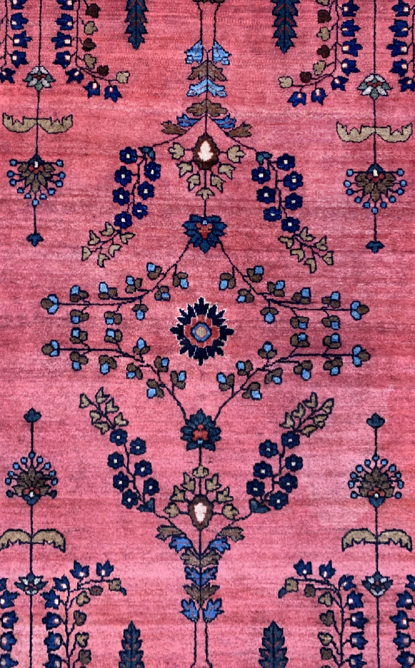 Detail c: Sarogh Mohajeran, Persien, "Us Re-Import", um 1900, Manchester-Korkwolle, ca. 194 x 128 cm, gereinigt, EHZ: 1-2(kleine Restaurierungen)