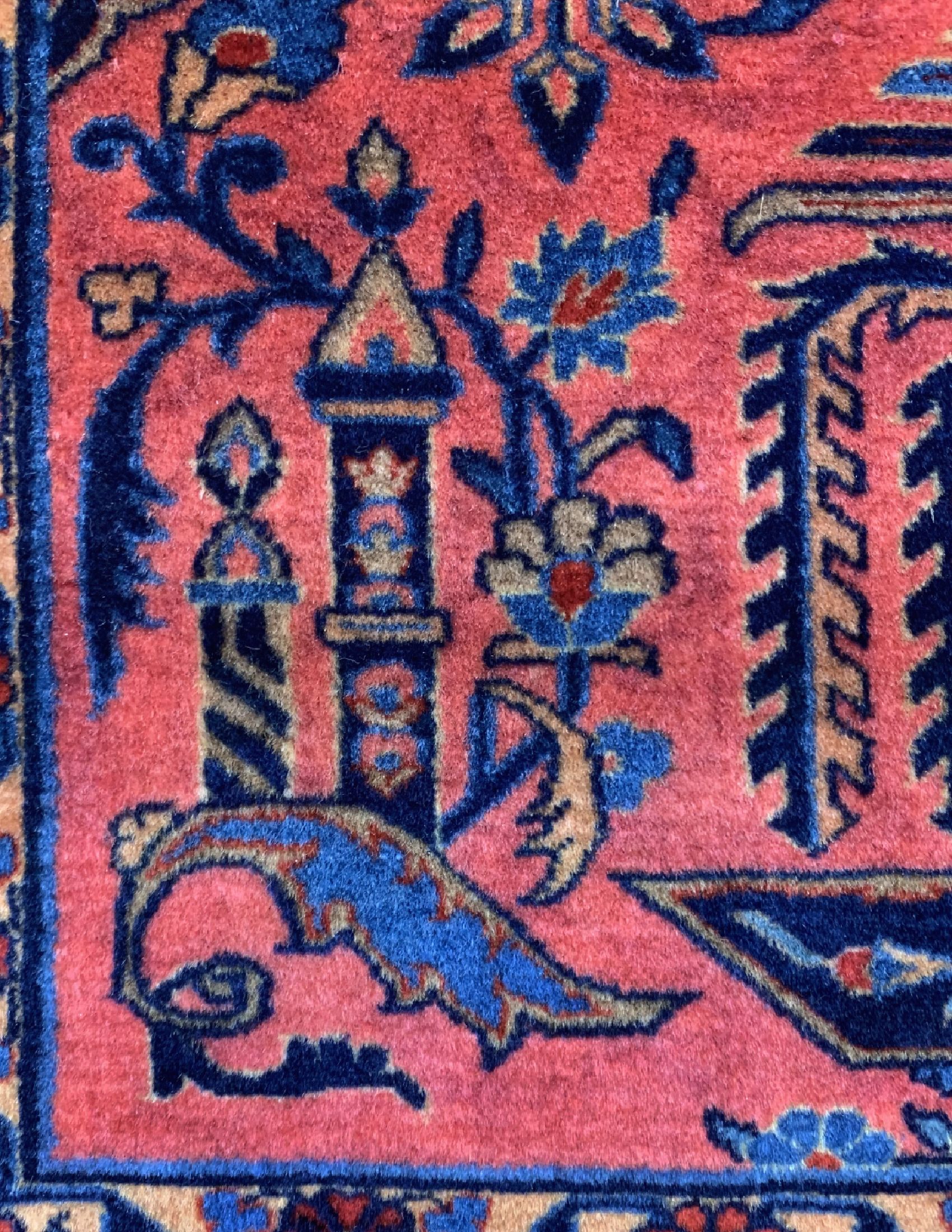 Detail c: Manchester Kesschan Persien, "Us Re-Import", um 1900, Manchester-Korkwolle, ca.193 x 132 cm, gereinigt, EHZ: 1-2