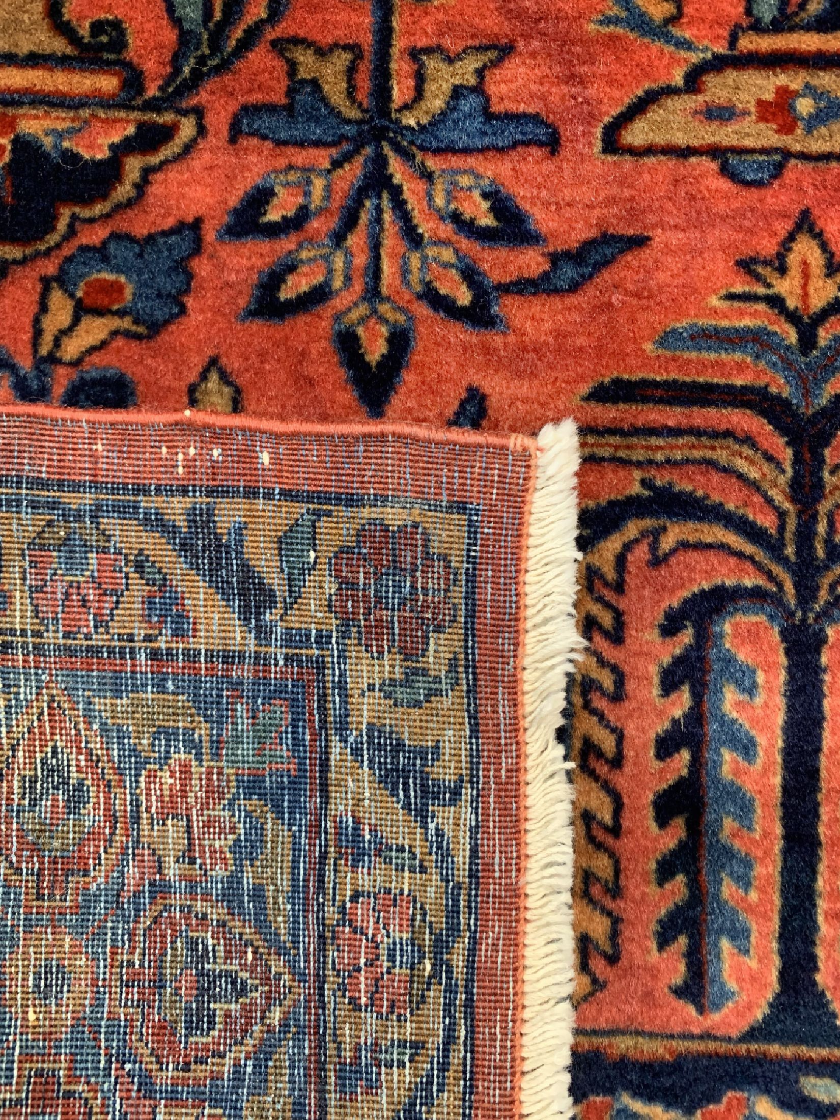Detail f: Manchester Kesschan Persien, "Us Re-Import", um 1900, Manchester-Korkwolle, ca.193 x 132 cm, gereinigt, EHZ: 1-2