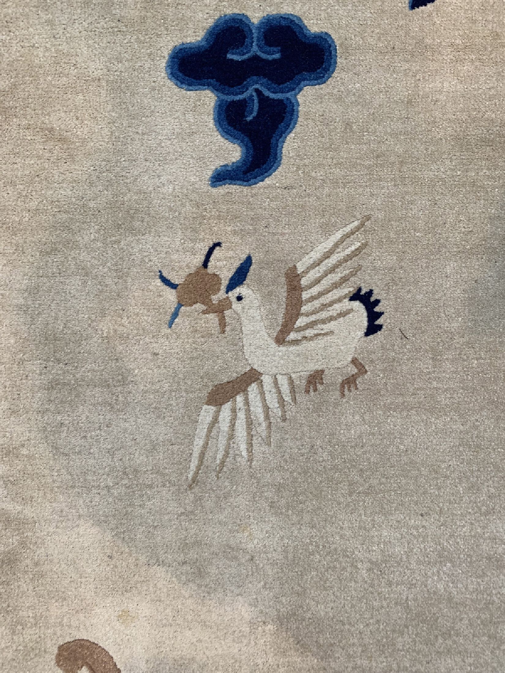 Detail c: Peking antik, China, um 1900, Wolle auf Baumwolle, ca. 353 x 283 cm, gereinigt, EHZ: 1-2