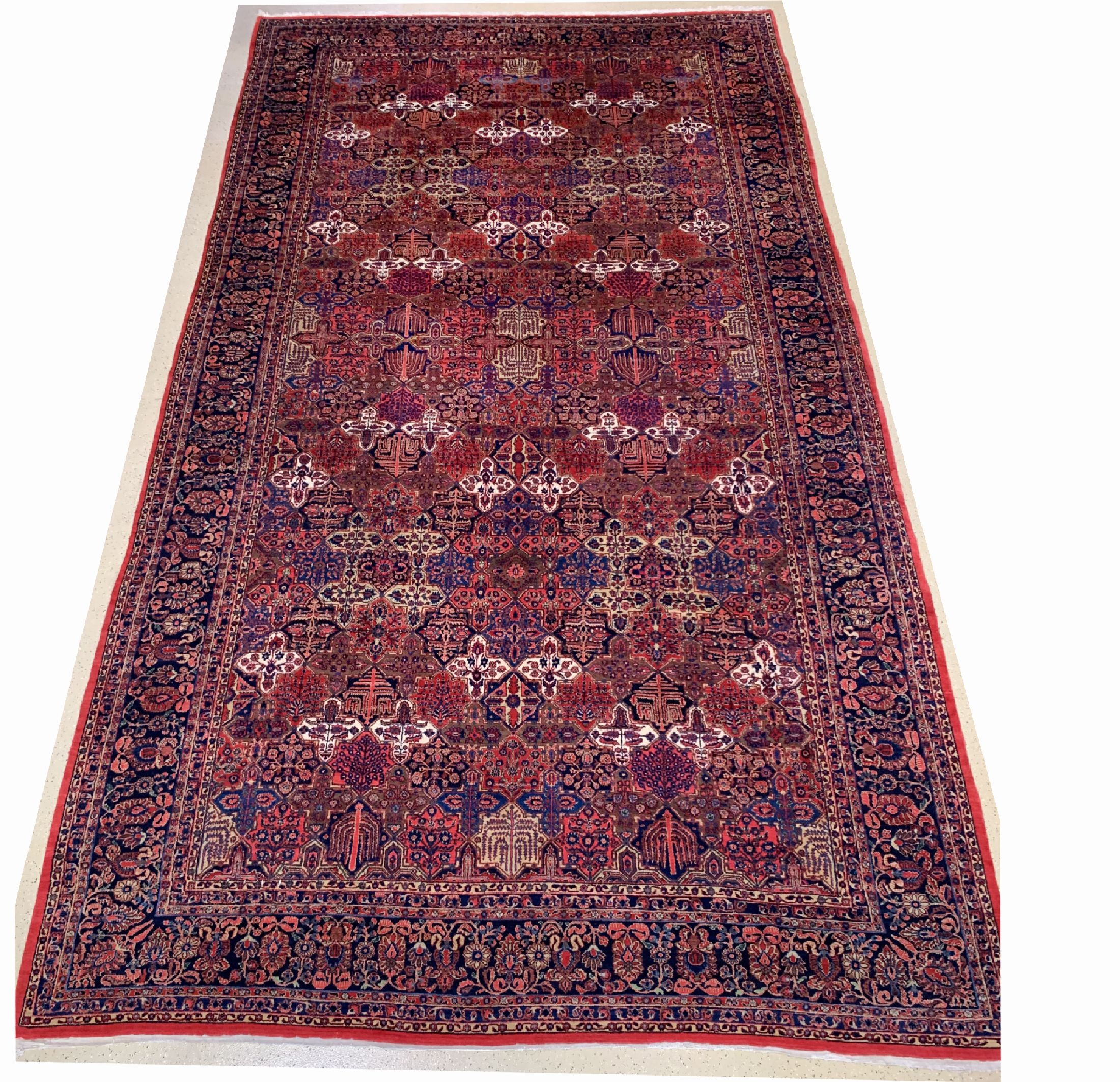 Antiker Sarogh"Palastteppich, Persien, um 1910/1920, Manchester-Korkwolle, ca. 662 x 370cm, gereinigt, EHZ: 2
