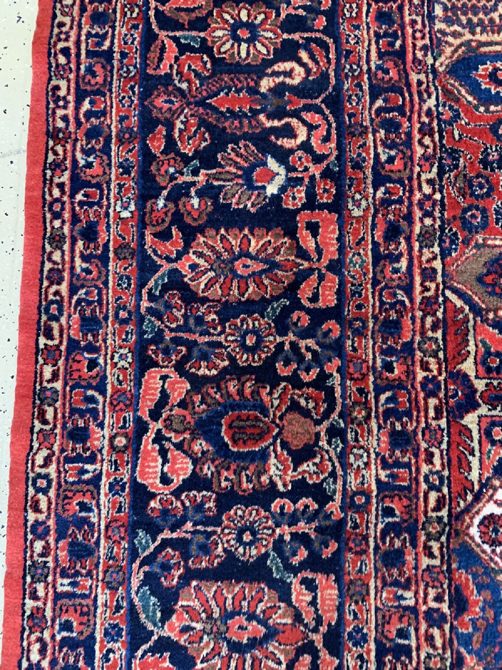 Detail c: Antiker Sarogh"Palastteppich, Persien, um 1910/1920, Manchester-Korkwolle, ca. 662 x 370cm, gereinigt, EHZ: 2