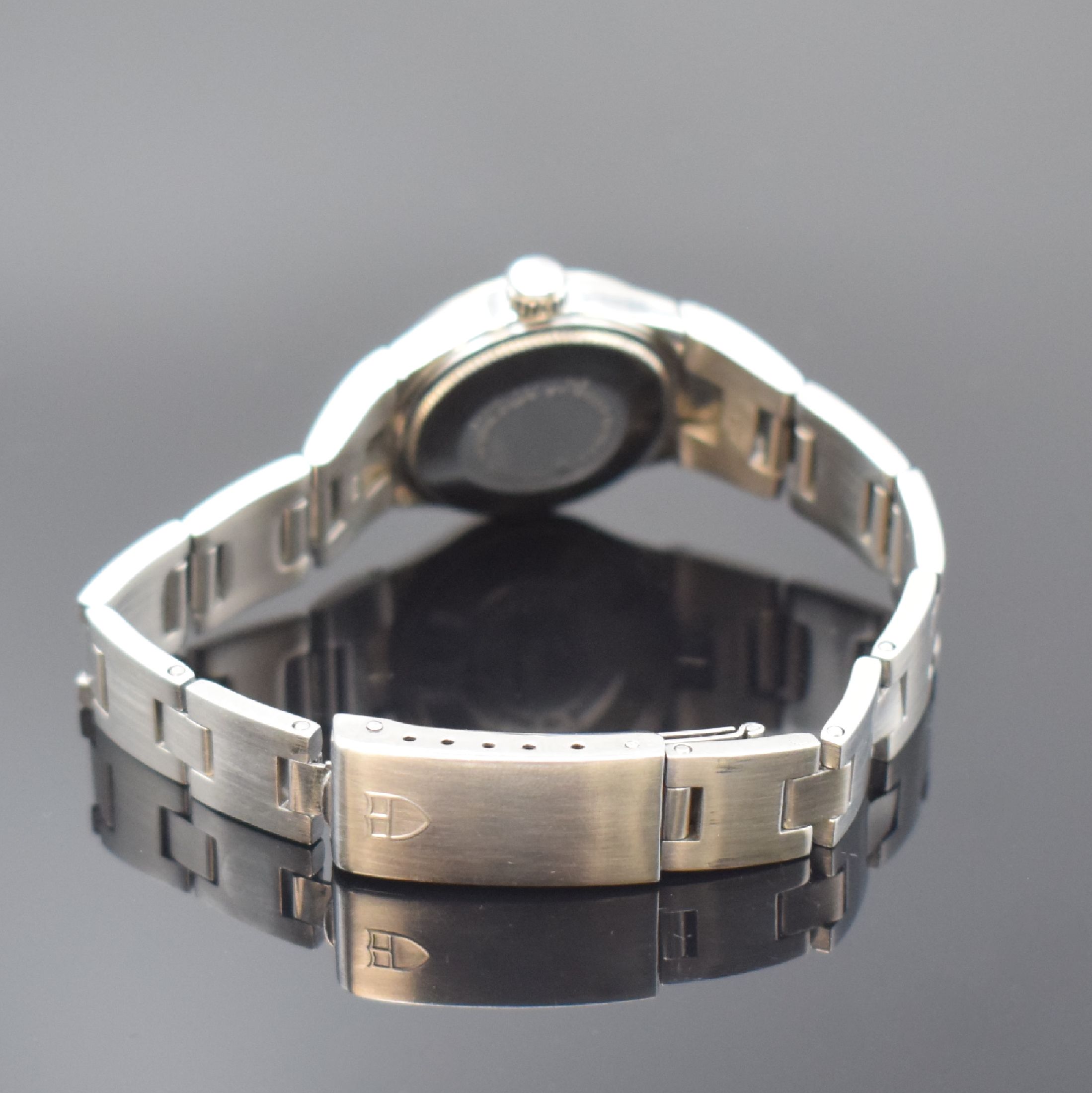 Detail b: TUDOR Princess Oysterdate Damenarmbanduhr in Stahl/Stahlband Referenz 9301/0, Schweiz um 1975, Automatik, verschr. Oystergeh., integr. Band m. ...