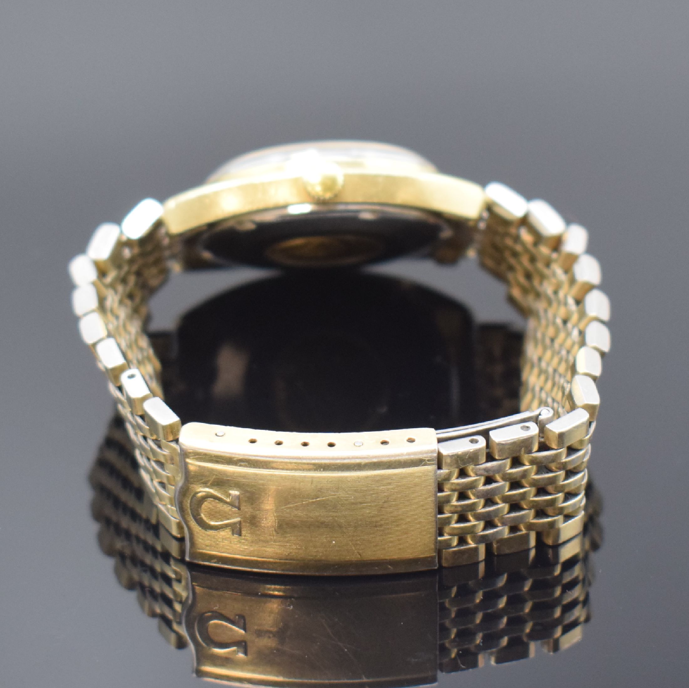 Detail b: OMEGA Herrenarmbanduhr Constellation Chronometer Referenz CD 168.029, Automatik, Schweiz um 1969, Edelstahlgeh. m. Goldhaube inkl. verg. orig. ...