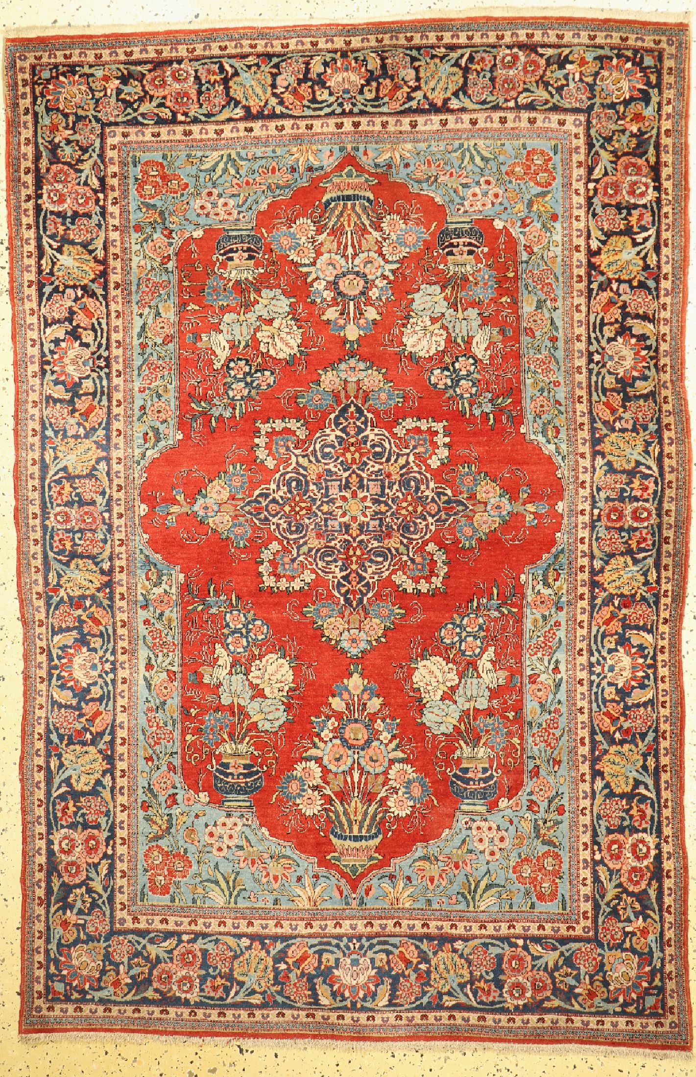 Keschan alt, Persien, um 1920/1930, Wolle auf Baumwolle, ca. 197 x 132 cm, EHZ: 2-3