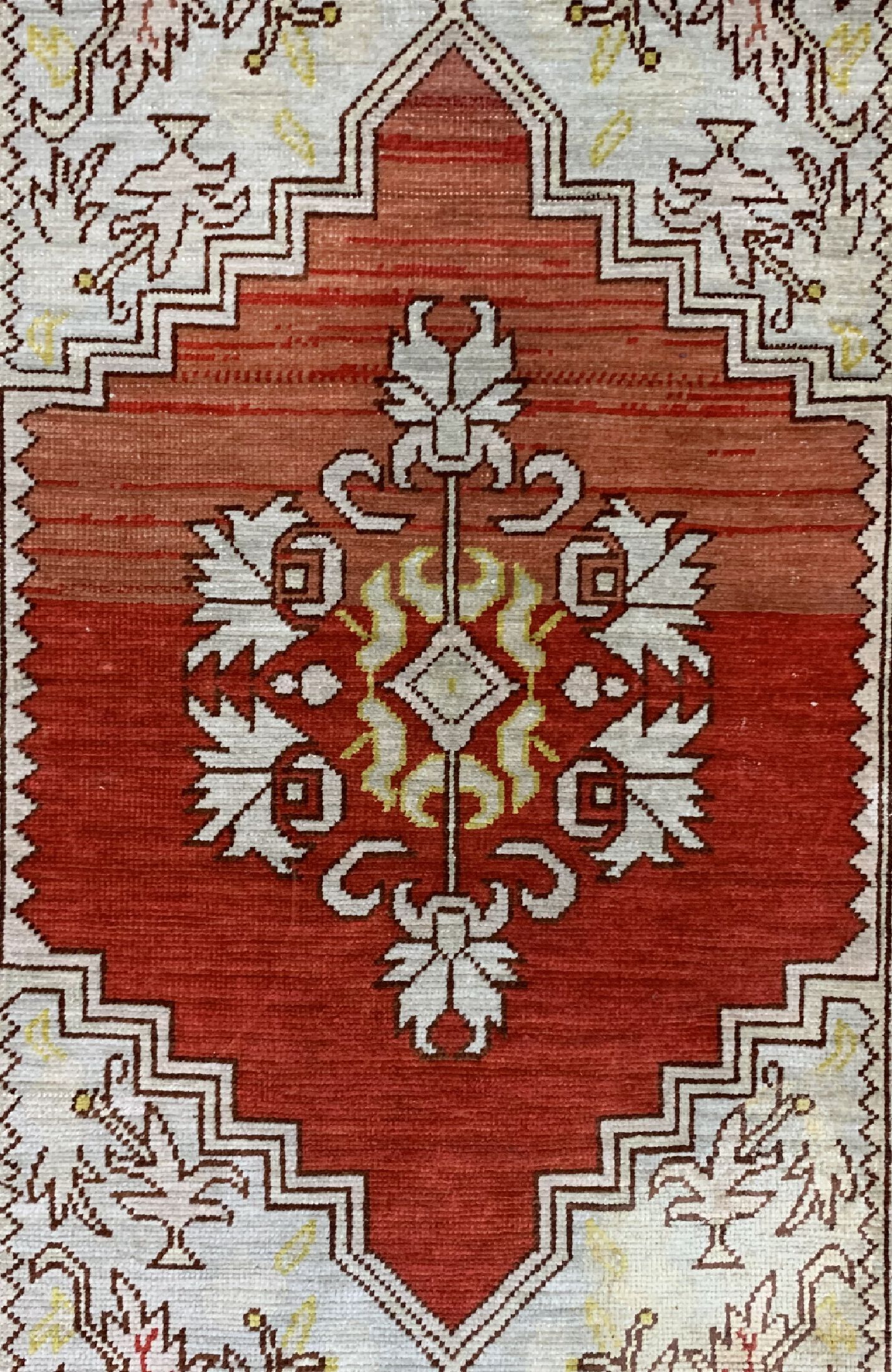 Detail a: Hereke Seide, Türkei, um 1950, reine Naturseide, ca. 73 x 44 cm, EHZ: 3