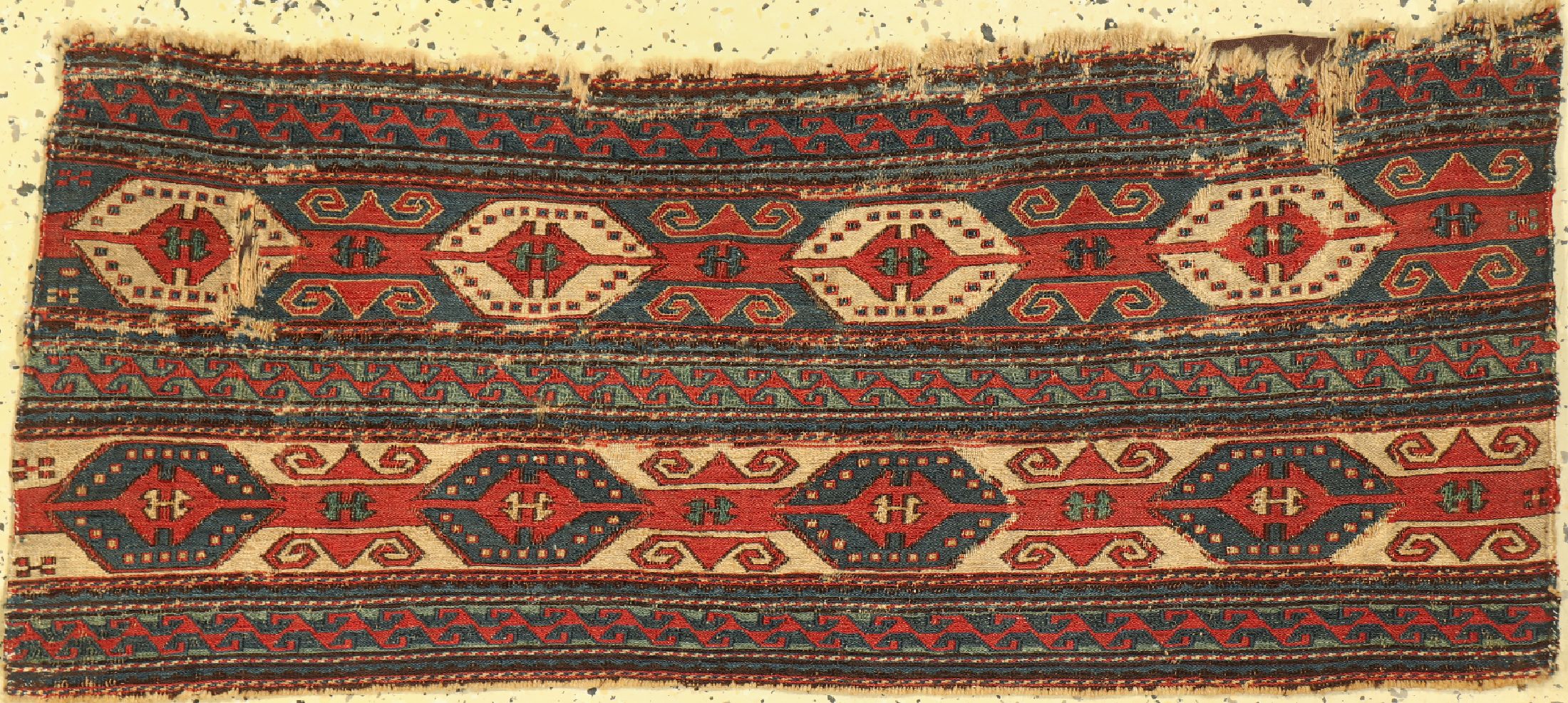 Shahsawan Mafraschteil antik, Persien, 19.Jhd, Wolle auf Wolle, ca. 100 x 42 cm, EHZ:4
