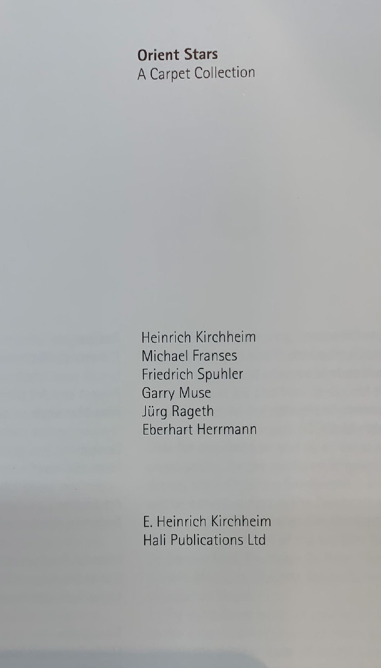 Detail a: Buch"Orient Stars", Kirchheim