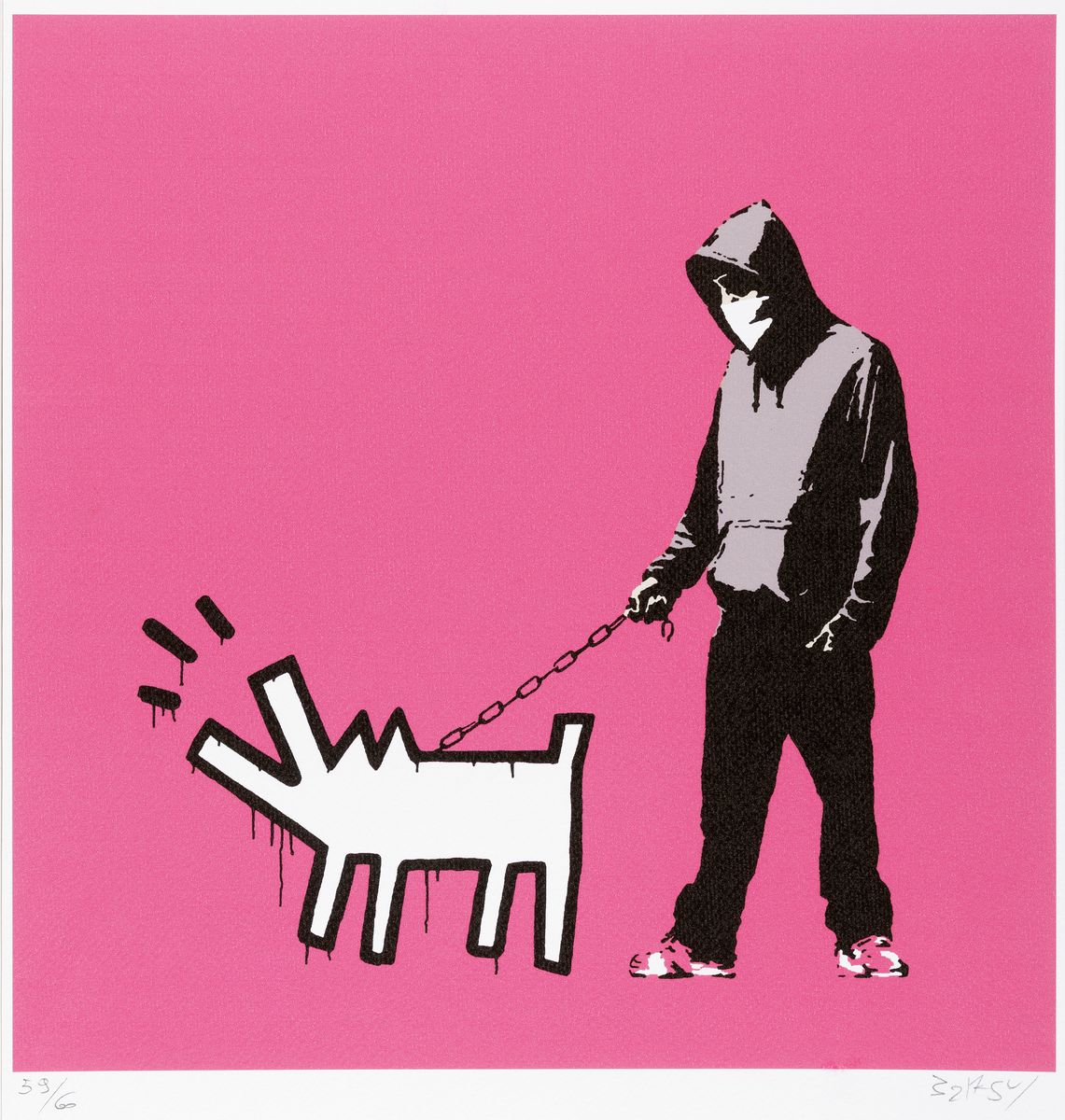 Banksy, Choose your weapons, Farboffset, handsign., num. 59/60, Blattgr. ca.50x35 cm