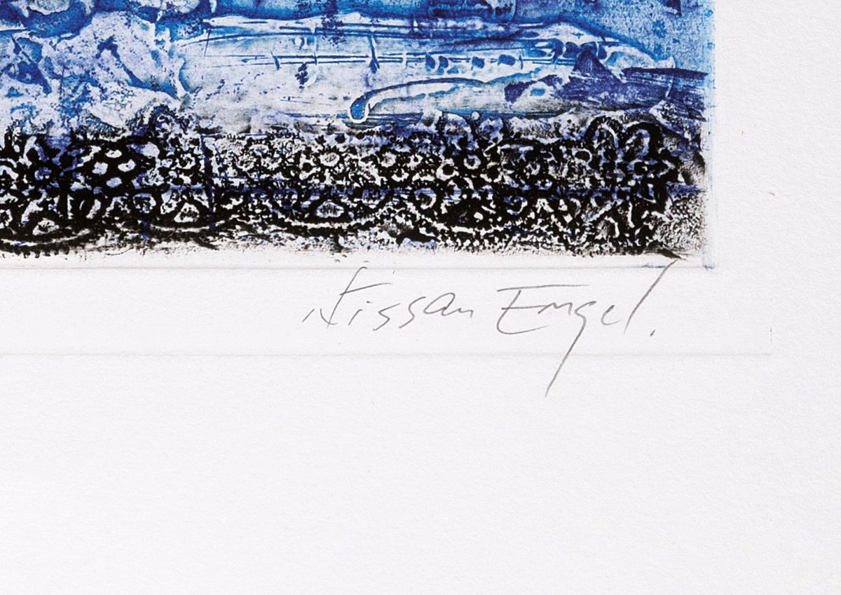 Detail c: Nissan Engel, 1931-2016, Farbradierung, "Caprice", Ed. E.A., ungerahmt, Blatt 65x50 cm