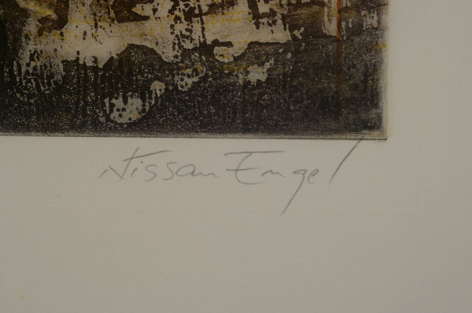 Detail a: Nissan Engel, 1931-2016, Farbradierung, "Sarabande", Ed. E.A., ungerahmt, Blatt 65/50 cm