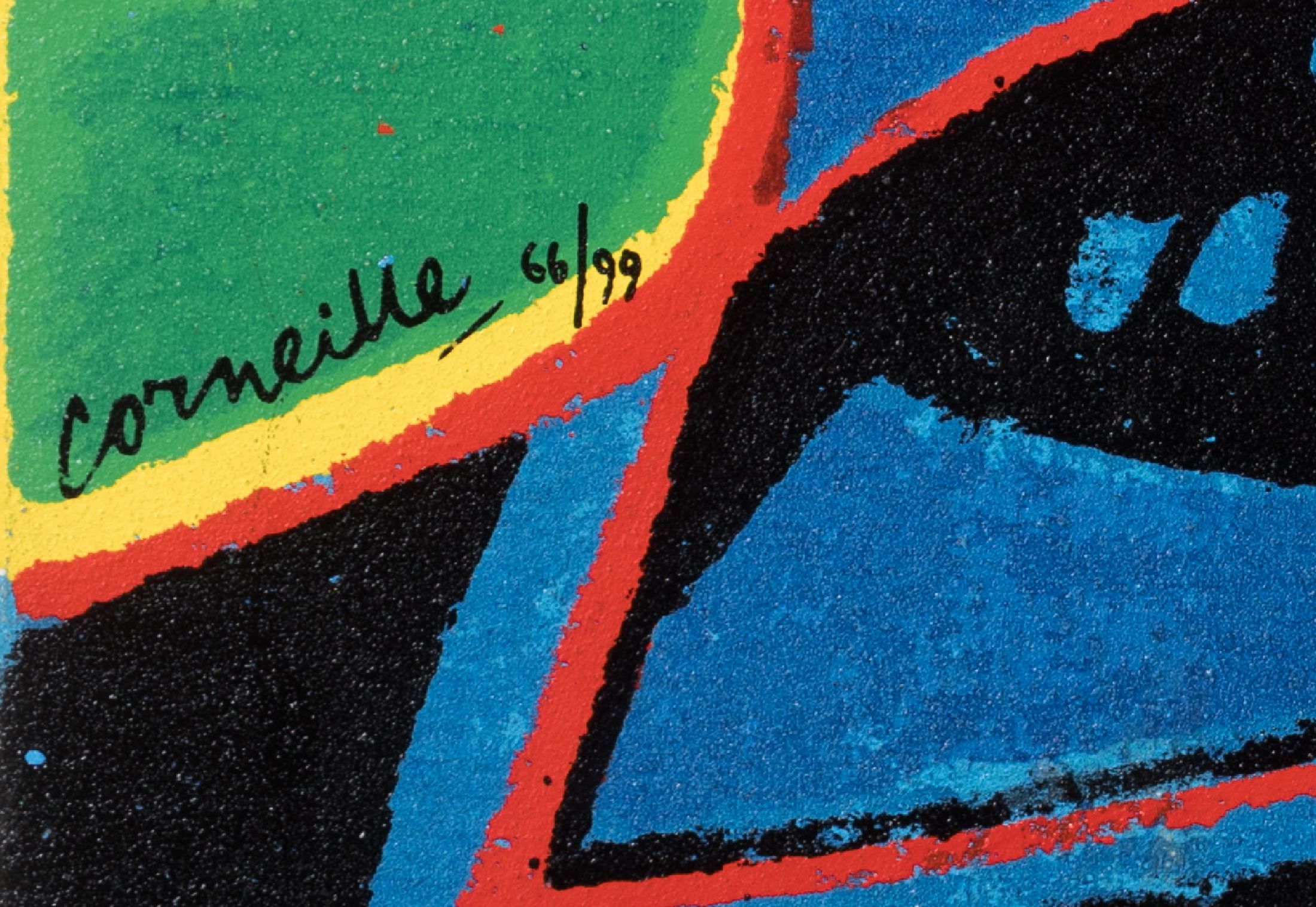 Detail a: Corneille, 1922-2010, Metallskulptur, sign., num. 66/99, ca. 53x65 cm
