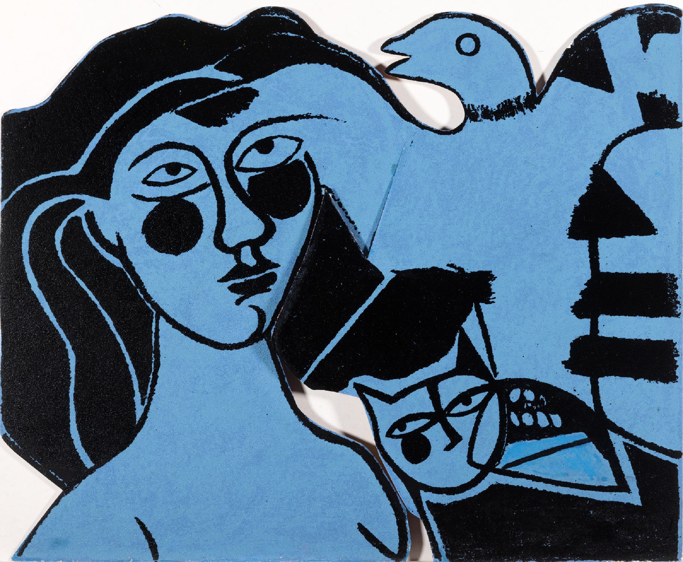 Detail b: Corneille, 1922-2010, Metallskulptur, sign., num. 66/99, ca. 53x65 cm