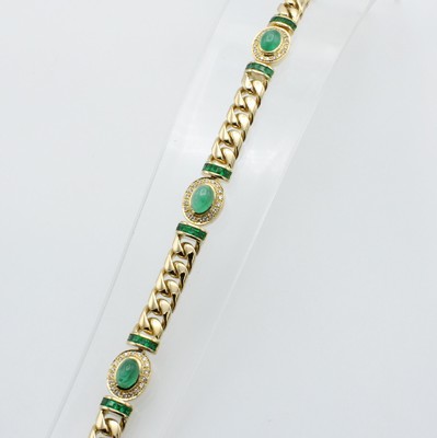 Image Armband mit Smaragden und Brillanten