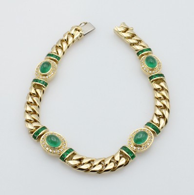 26659900a - Armband mit Smaragden und Brillanten