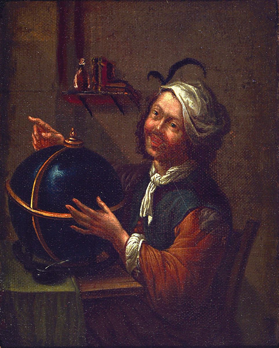Paar niederländische Pendants, um 1820/30, Astronomen/Astrologen, unsigniert, Öl/Lwd/Holz, 23.5 x 18.5 cm, passende Prunkrahmen