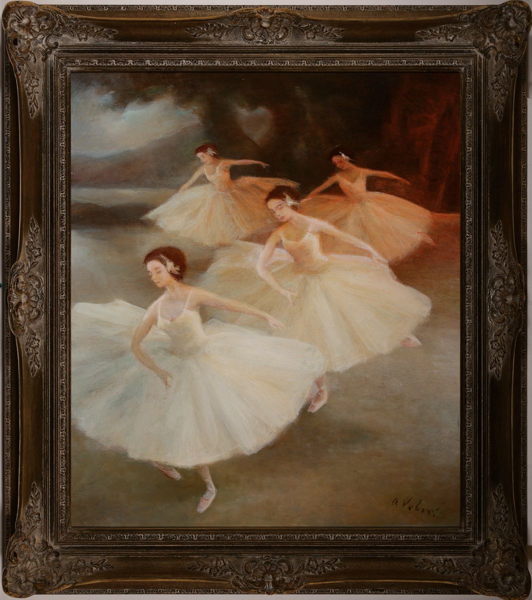 Detail k: Marie Miloslava Vrbova-Stefkova, 1909 Schinkau/Böhmen-1991 Prag, Studium an der Akademie Prag u. an der Academie des Beaux -Arts Paris, Ballett als ...