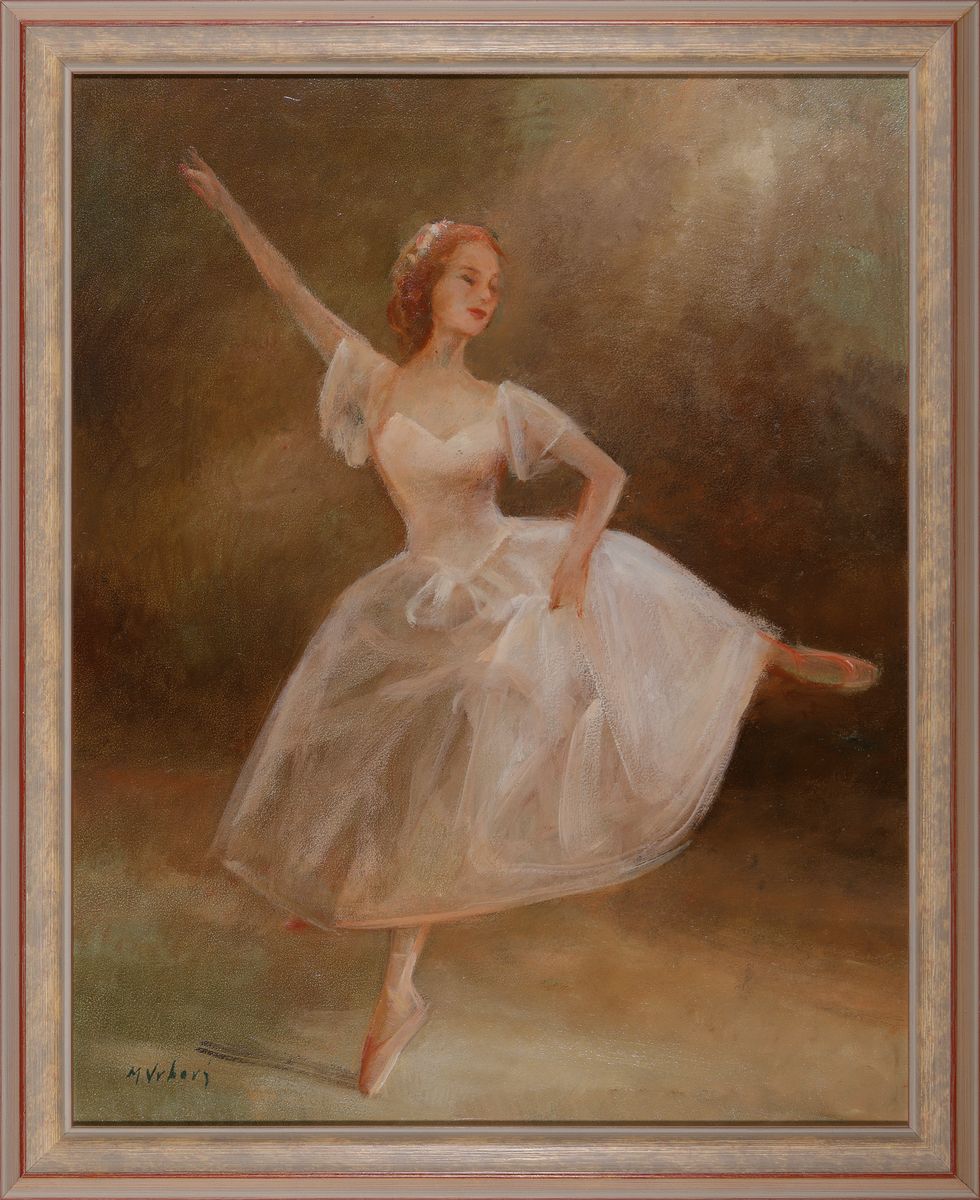 Detail k: Marie Miloslava Vrbova-Stefkova, 1909 Schinkau/Böhmen-1991 Prag, Studium an der Akademie Prag u. an der Academie des Beaux -Arts Paris, Ballett als ...