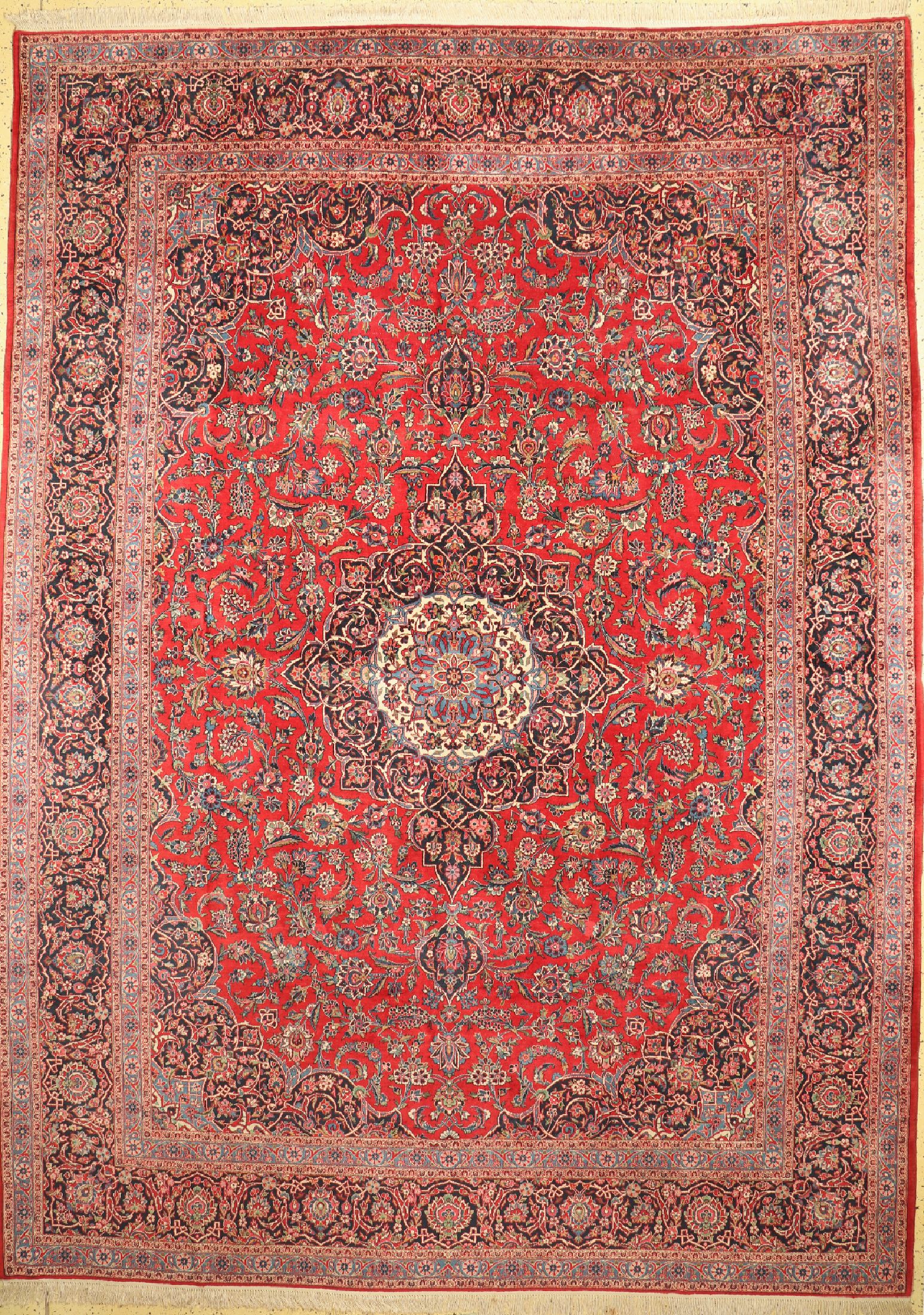 Keschan Kork alt, Persien, um 1950, Korkwolle auf Baumwolle, ca. 414 x 300 cm, EHZ: 2