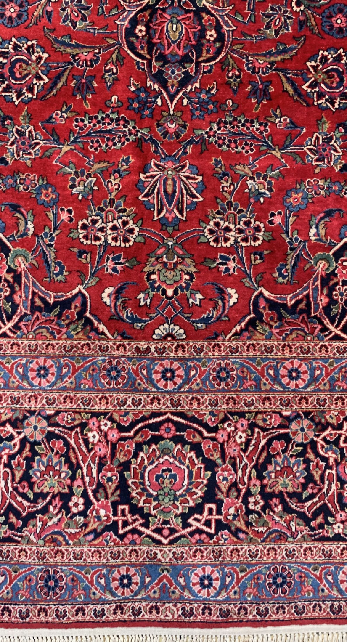 Detail b: Keschan Kork alt, Persien, um 1950, Korkwolle auf Baumwolle, ca. 414 x 300 cm, EHZ: 2