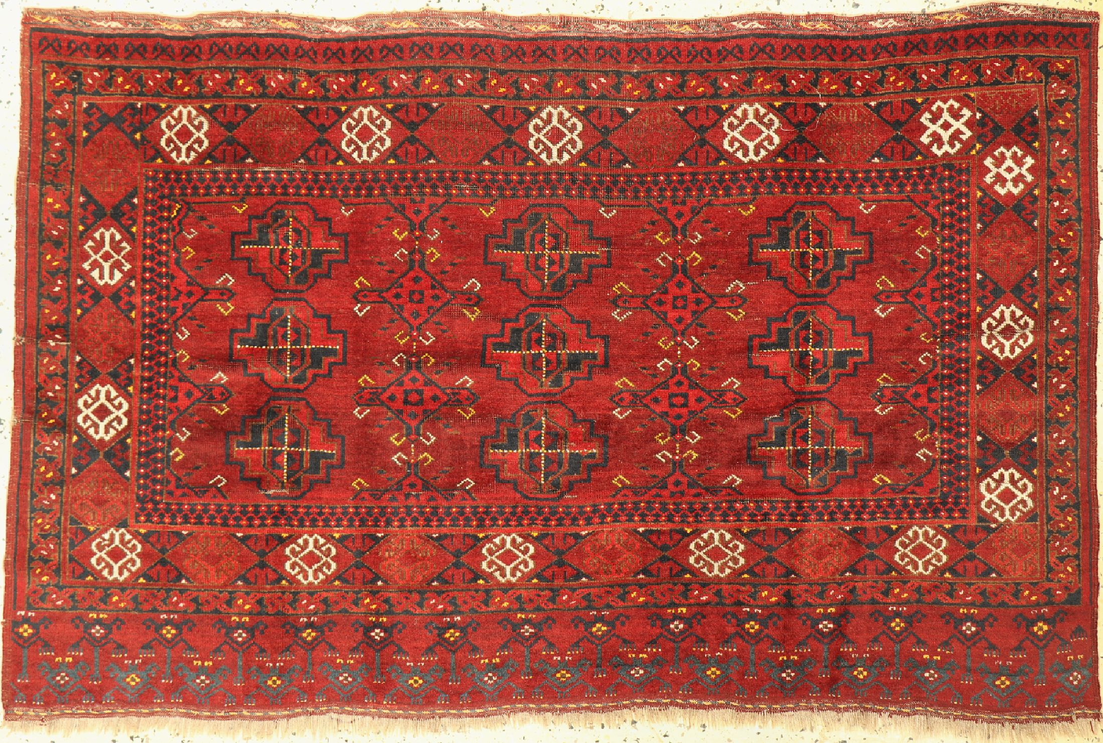 Ersari Tschowal alt, Turkmenistan, um 1920/1930, Wolle auf Wolle, ca. 165 x 110 cm, EHZ: 3
