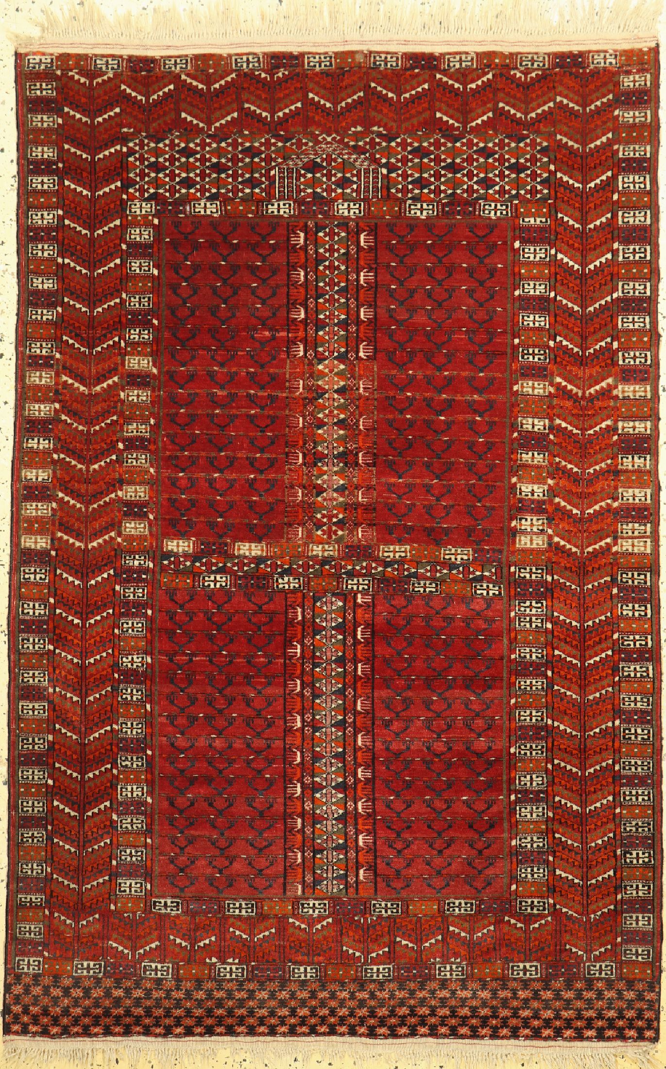 Buchara Engsi, Rußland, ca. 50 Jahre, Wolleauf Wolle, ca. 175 x 117 cm, EHZ: 2