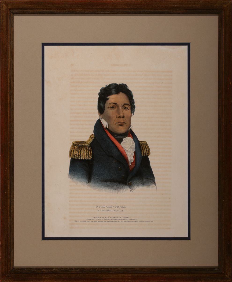 Detail k: Thomas Loraine McKenney (1785-1859) und James Hall (1793-1868): eine Lithographie aus "History of the Indian Tribes of North America", ...