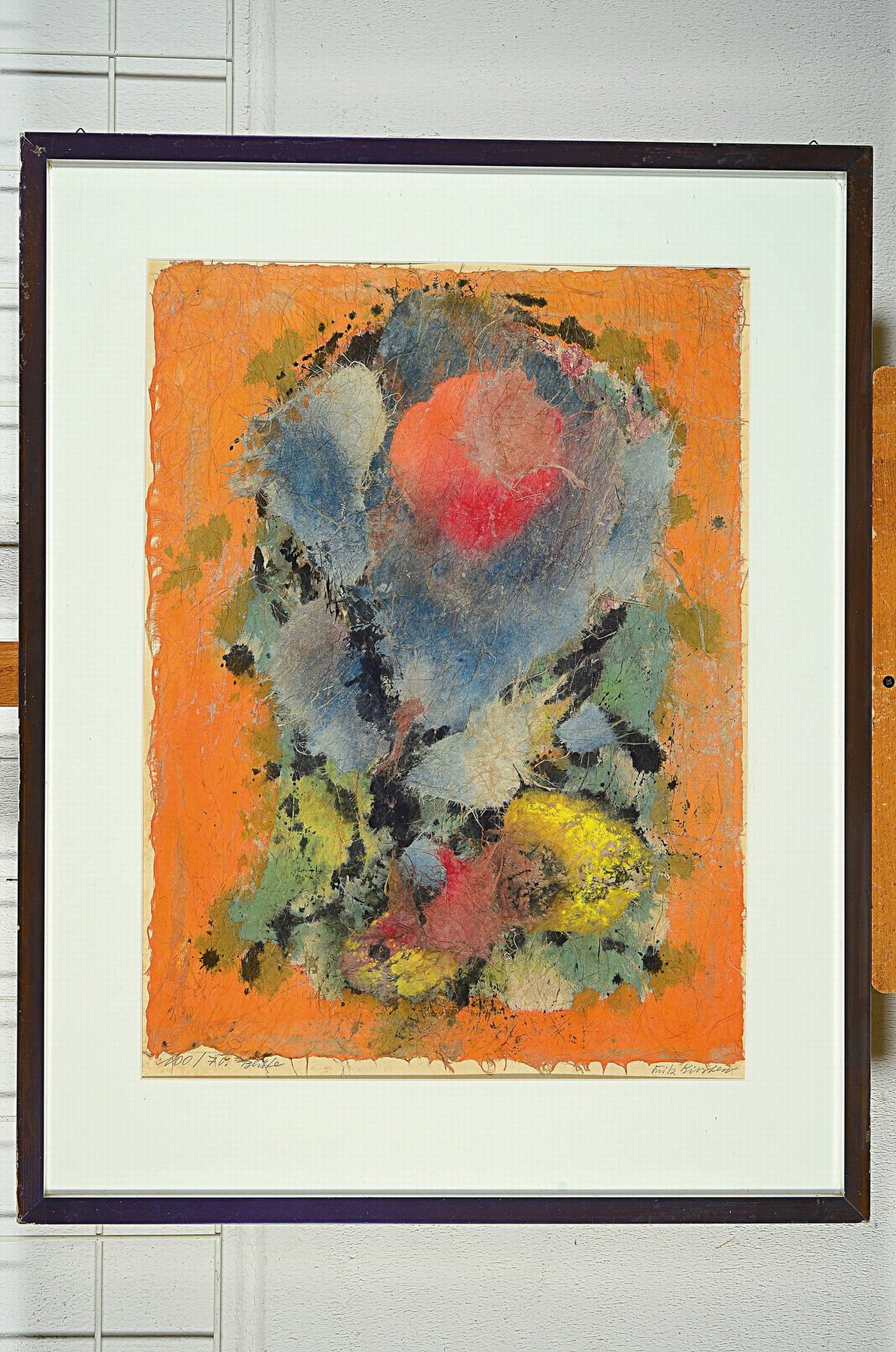 Detail q: Bernd Kastenholz, geb. 1949 Speyer, Studium an der Akademie Stuttgart, hier zwei Aquarelle und zwei Grafiken, Aquarelle: a. Frauenakt, "Im ...