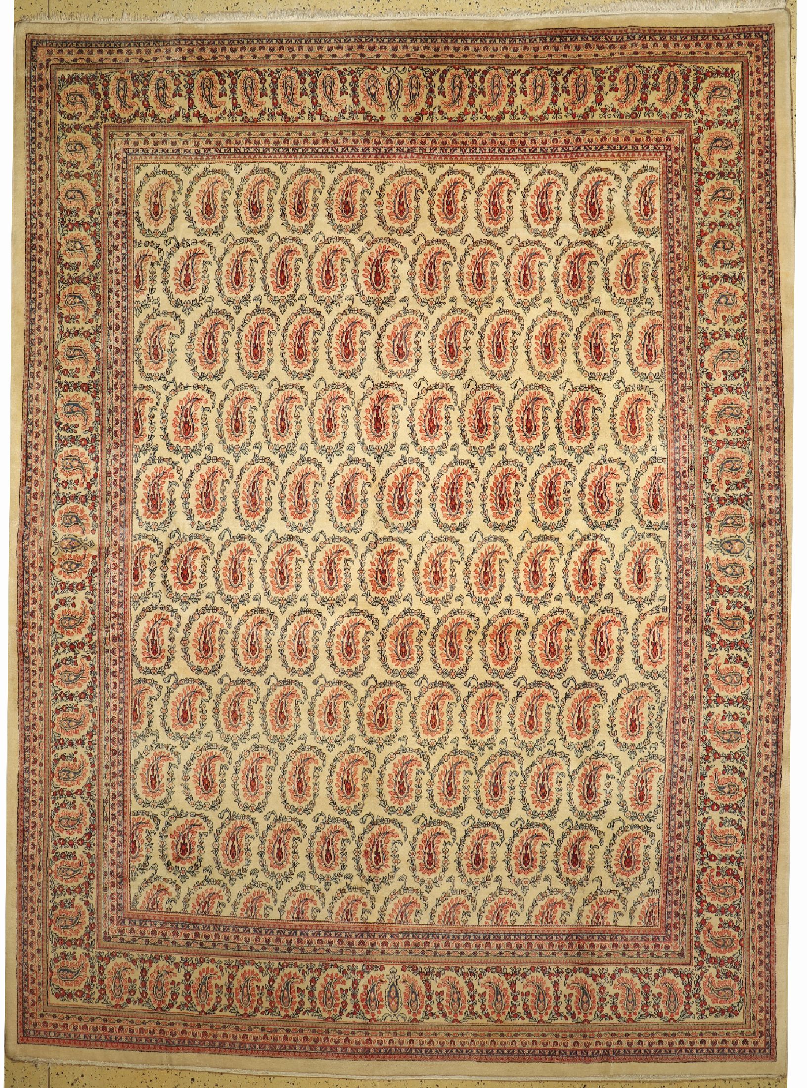 Sarogh fein, Persien, um 1950, Wolle auf Baumwolle, ca. 412 x 306 cm, EHZ: 1-2