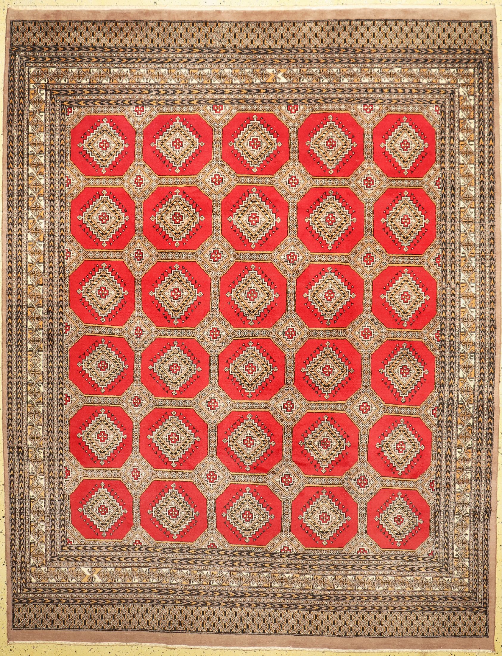 Buchara, Pakistan, ca. 50 Jahre, Wolle auf Baumwolle, ca. 330 x 257 cm, EHZ: 1-2