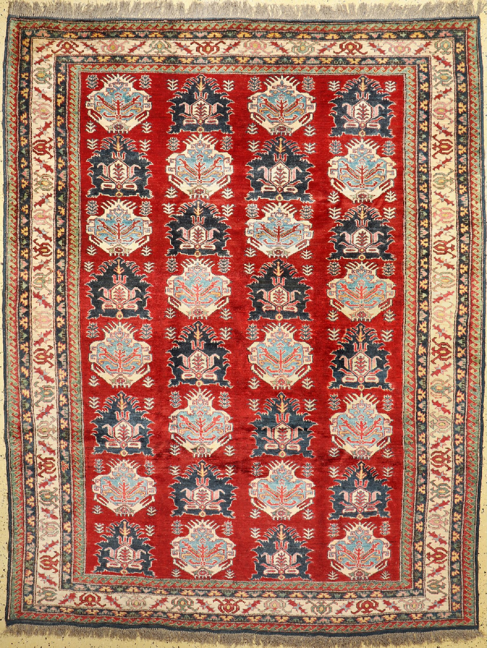 Kazak, Pakistan, ca. 40 Jahre, Wolle auf Baumwolle, ca. 295 x 230 cm, EHZ: 1-2