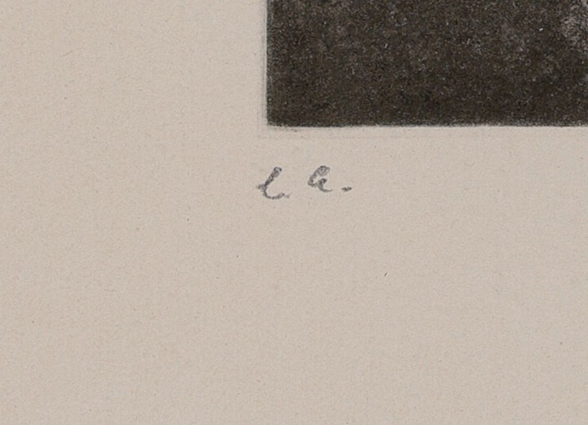 Detail a: Eberhard Schlotter, 1921 Hildesheim - 2014 Spanien, Aquatinta-Radierung, "Bertolt Brecht", Kopf im Dreiviertelprofil, Ed. E.A., ...