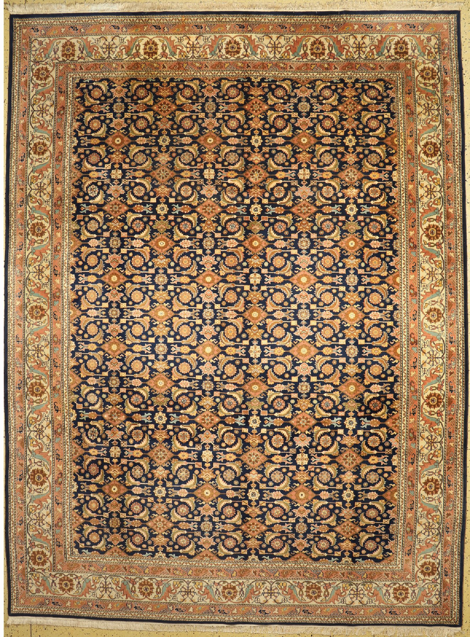 Sarogh fein, Indien, ca. 40 Jahre, Wolle auf Baumwolle, ca. 396 x 297 cm, EHZ: 2