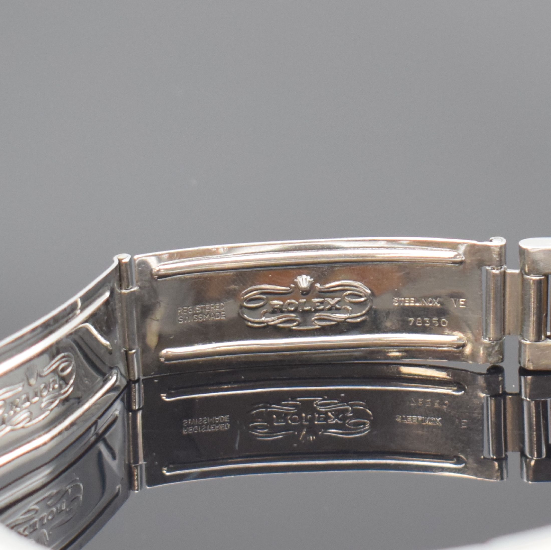 Detail c: ROLEX Oyster Perpetual Date Referenz 1500 Herrenarmbanduhr, Schweiz um 1970, Automatik, Chronometer der Superlative in Edelstahl und Gold kombiniert ...