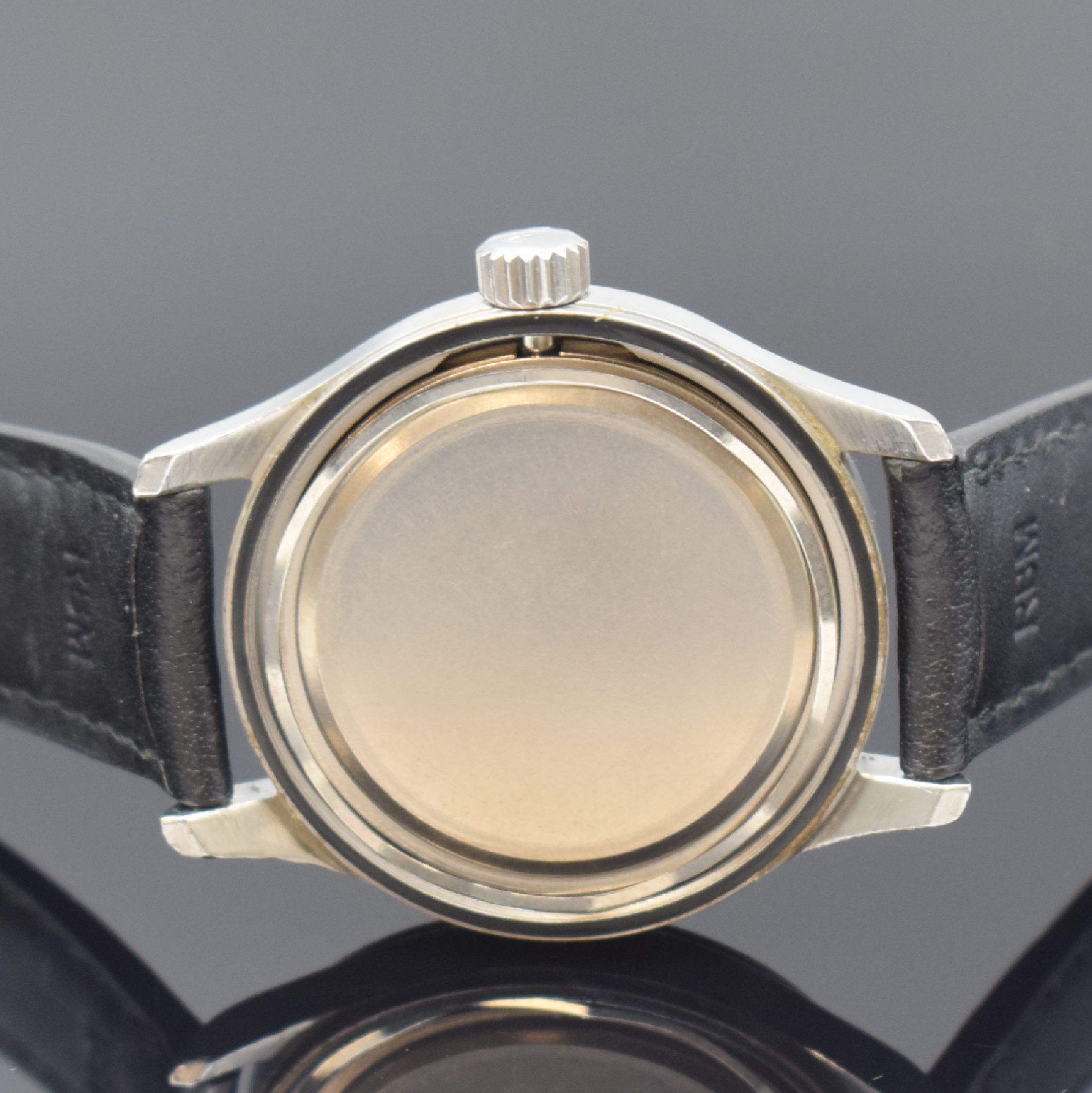 Detail e: IWC Herrenarmbanduhr Mark XII "Die Fliegeruhr" Referenz 3241 Schweiz um 1995, Automatik, 2-teil. Edelstahlgeh., Boden und Krone verschr., ...
