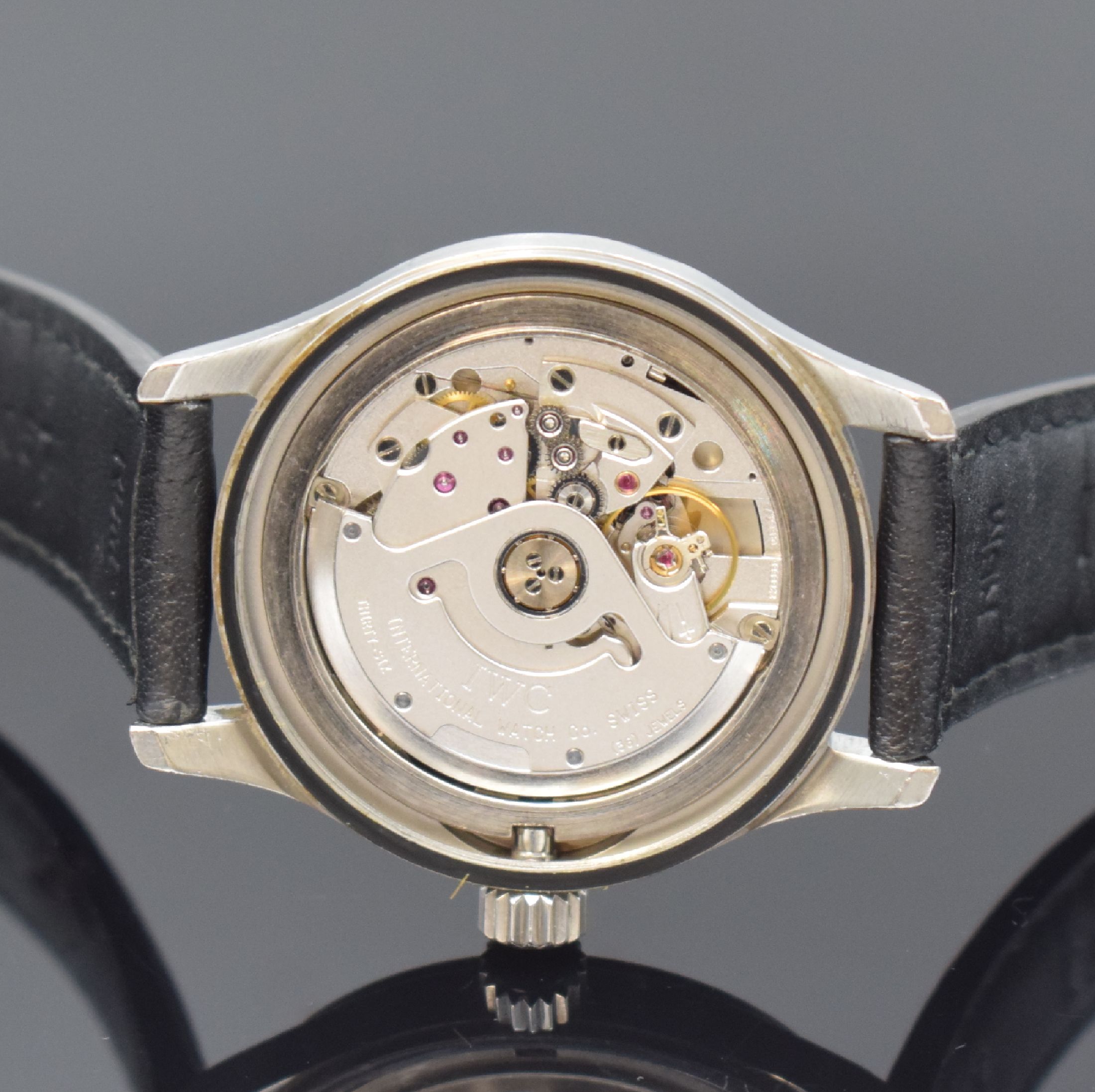 Detail g: IWC Herrenarmbanduhr Mark XII "Die Fliegeruhr" Referenz 3241 Schweiz um 1995, Automatik, 2-teil. Edelstahlgeh., Boden und Krone verschr., ...