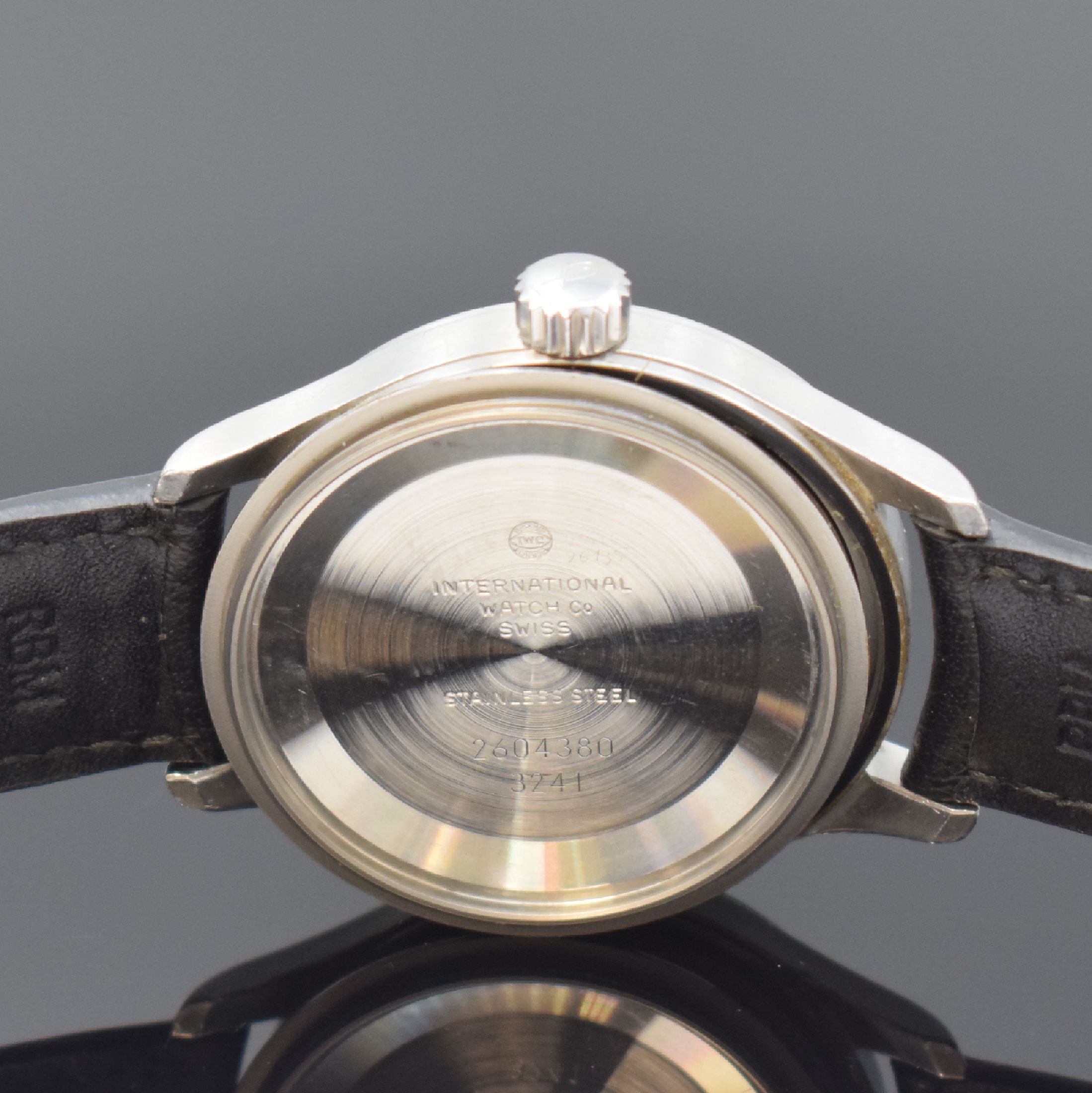 Detail h: IWC Herrenarmbanduhr Mark XII "Die Fliegeruhr" Referenz 3241 Schweiz um 1995, Automatik, 2-teil. Edelstahlgeh., Boden und Krone verschr., ...