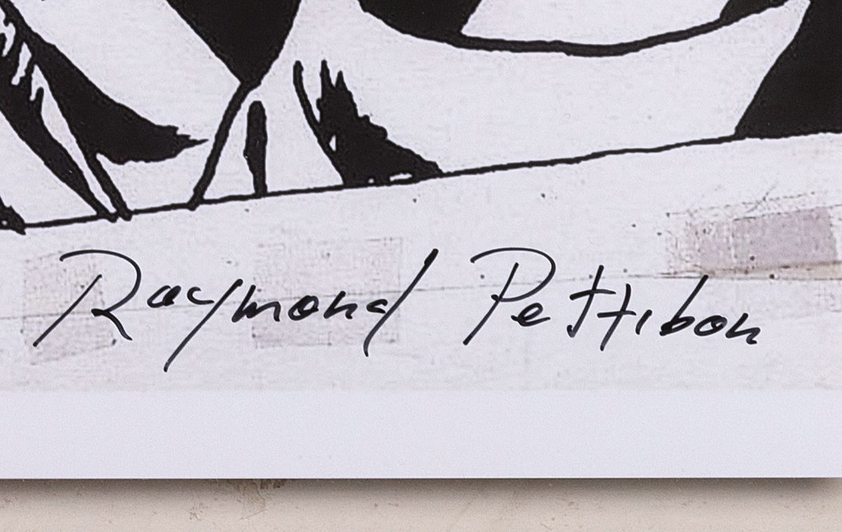 Detail a: Raymond Pettibon, geb. 1957, "Sonic Youth", Digitaler Fotoabzug, handsign.,unter doppeltem Plexiglas gerahmt, Blatt ca. 30x31, R. 38,5x42 cm