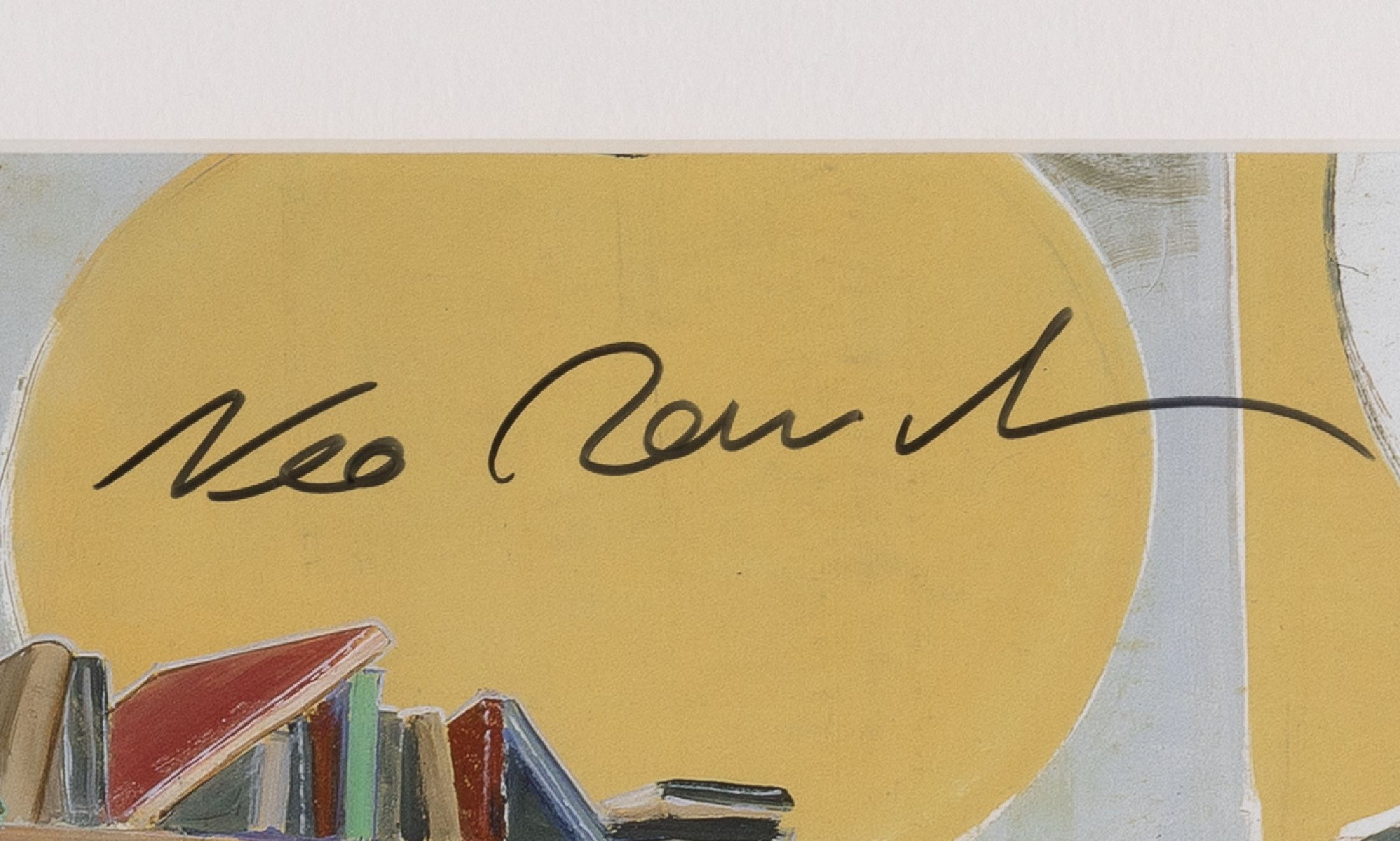 Detail a: Neo Rauch, geb. 1960, "Aufstand, 2004", handsign., Offsetlithografie, unter Plexiglas gerahmt, Blatt ca. 40x60 cm, R. 57x77 cm